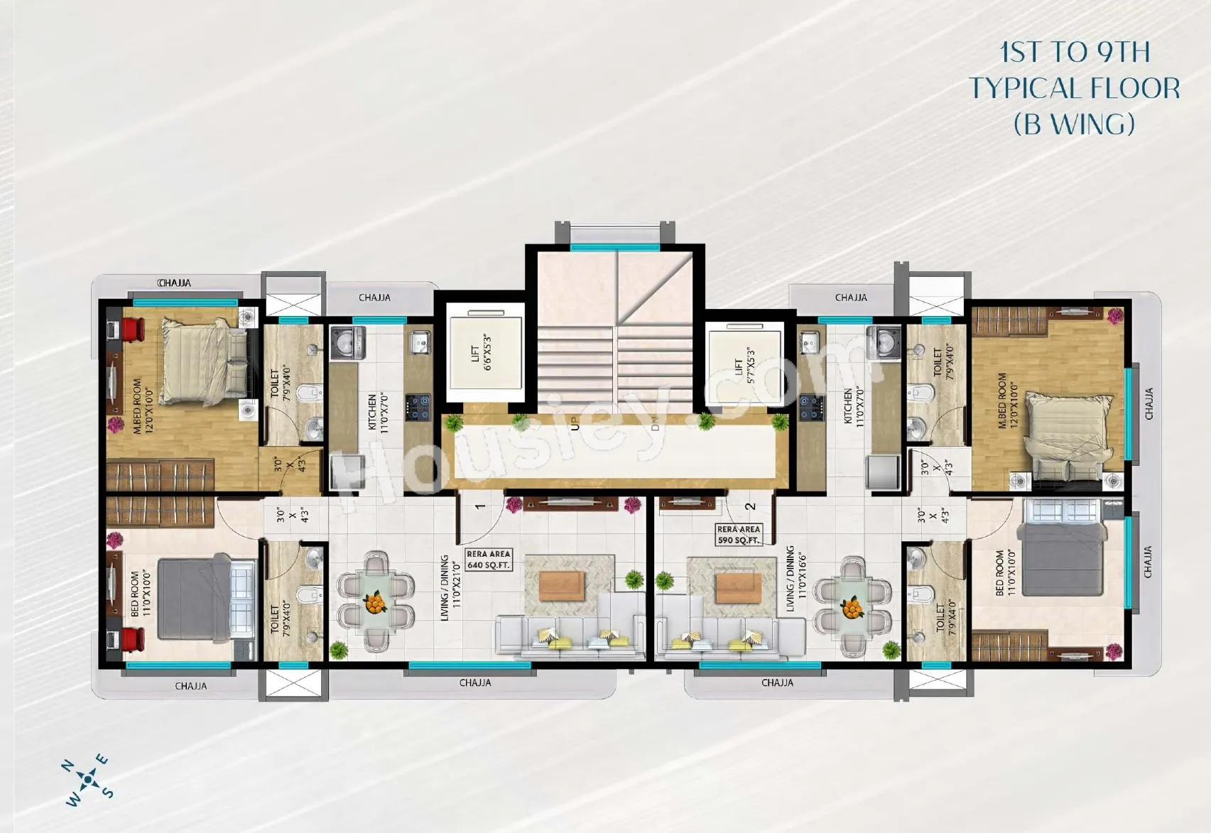 Milan Mandir NX Floor Plan