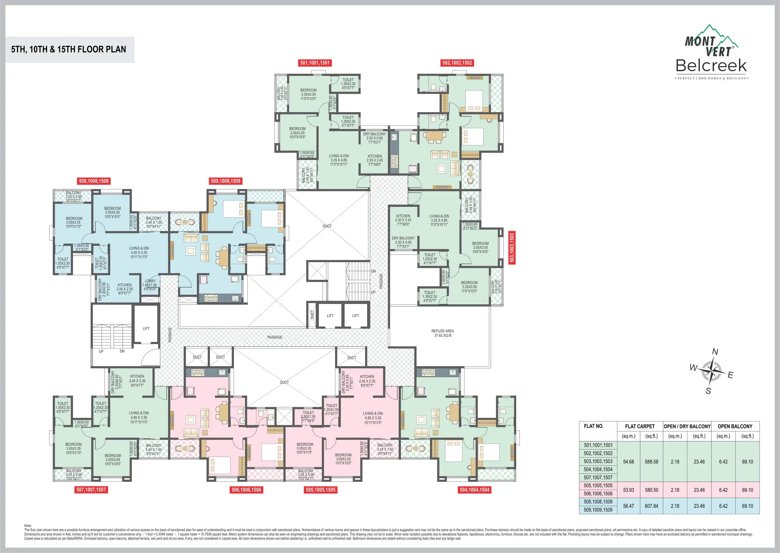 Mont Vert Belcreek Floor plan 1