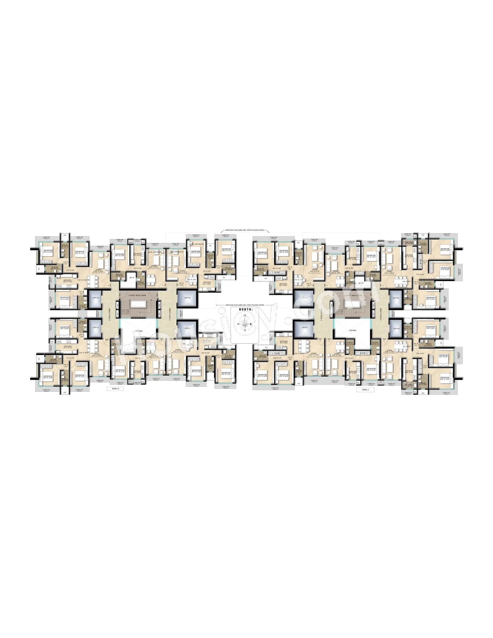 NHI Akshaya Residency Floor plan 4