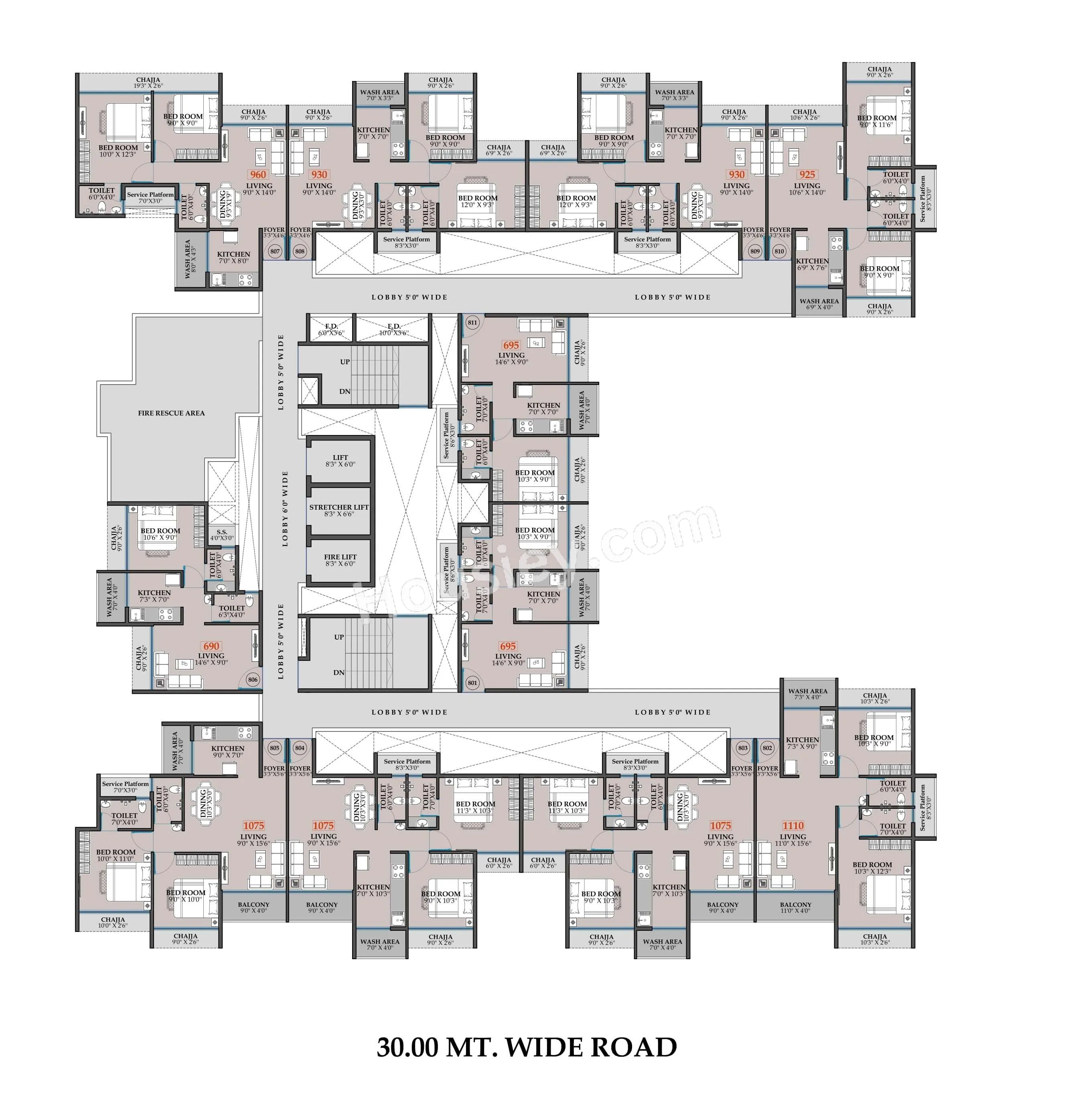 NMS 17 West Floor plan 8