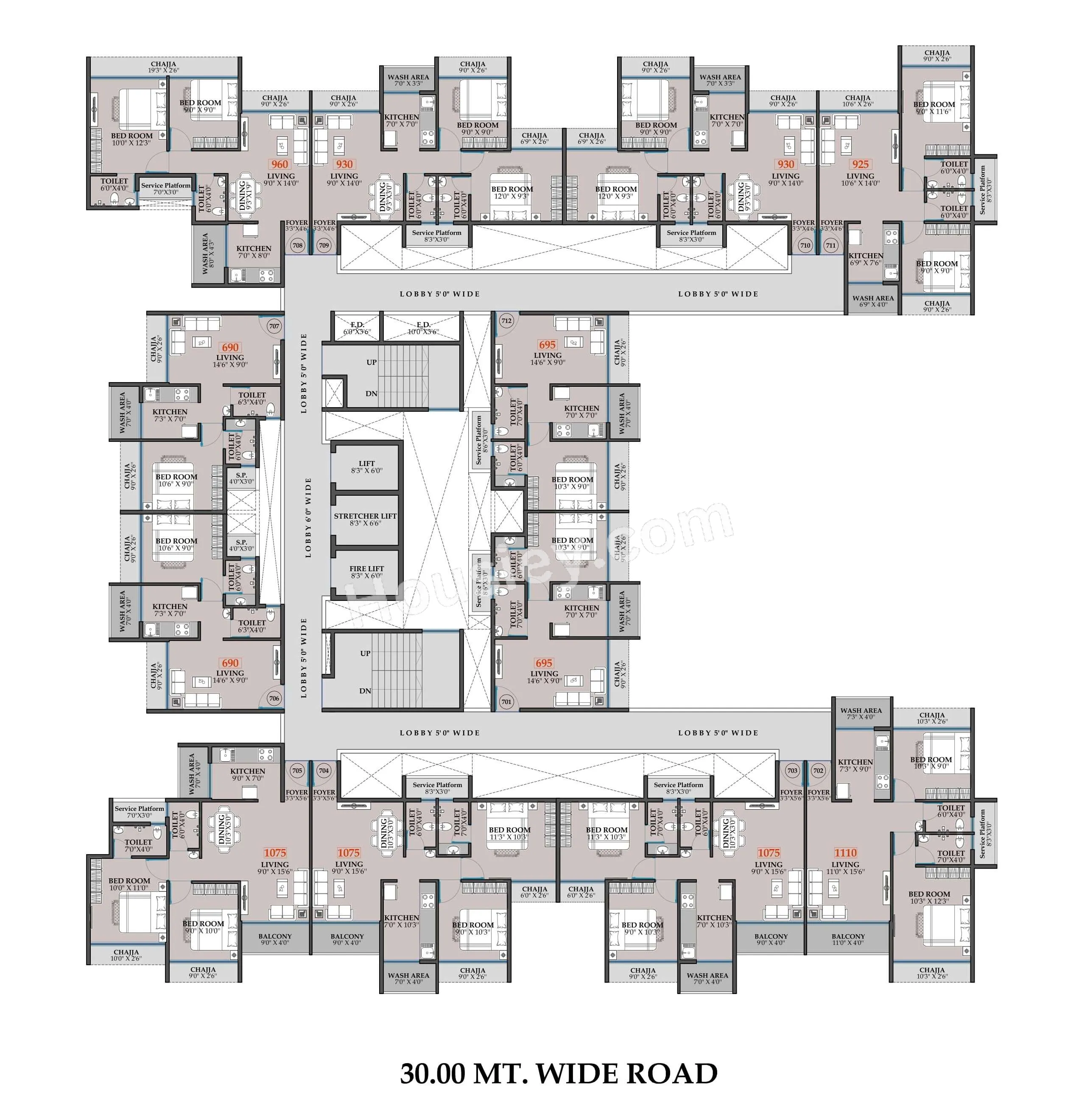 NMS 17 West Floor plan 7