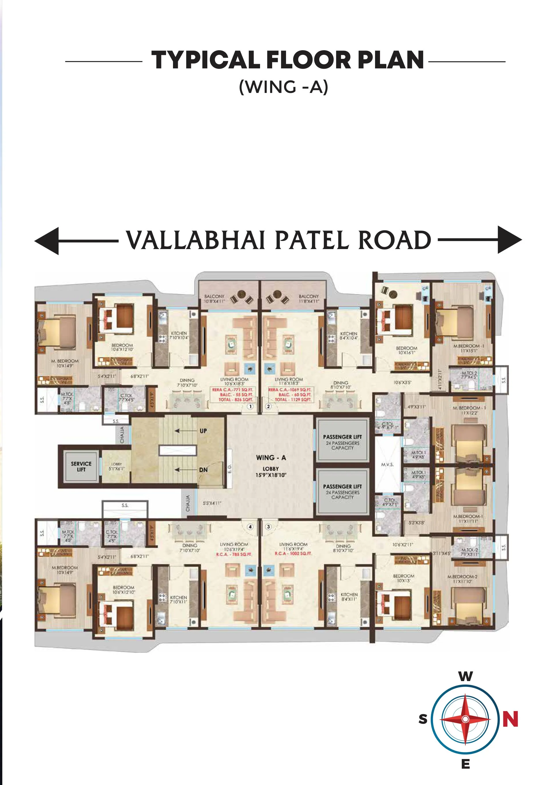 Neelkamal Nicco Residency Floor plan 1