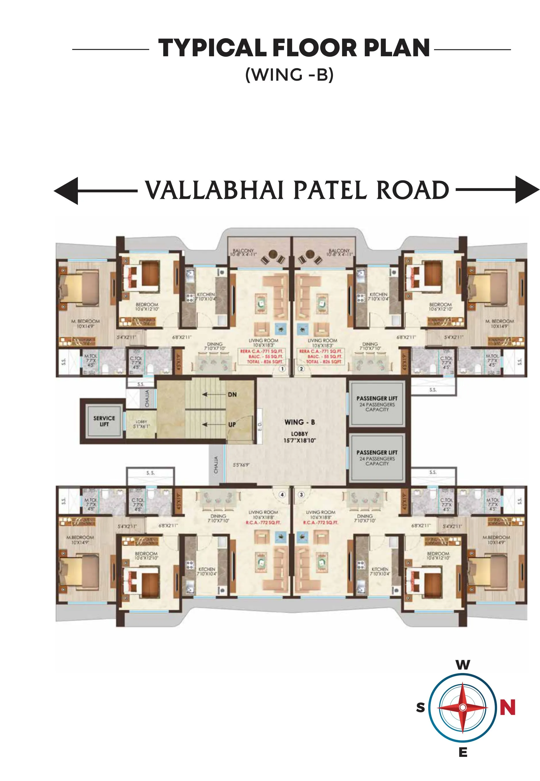 Neelkamal Nicco Residency Floor plan 3