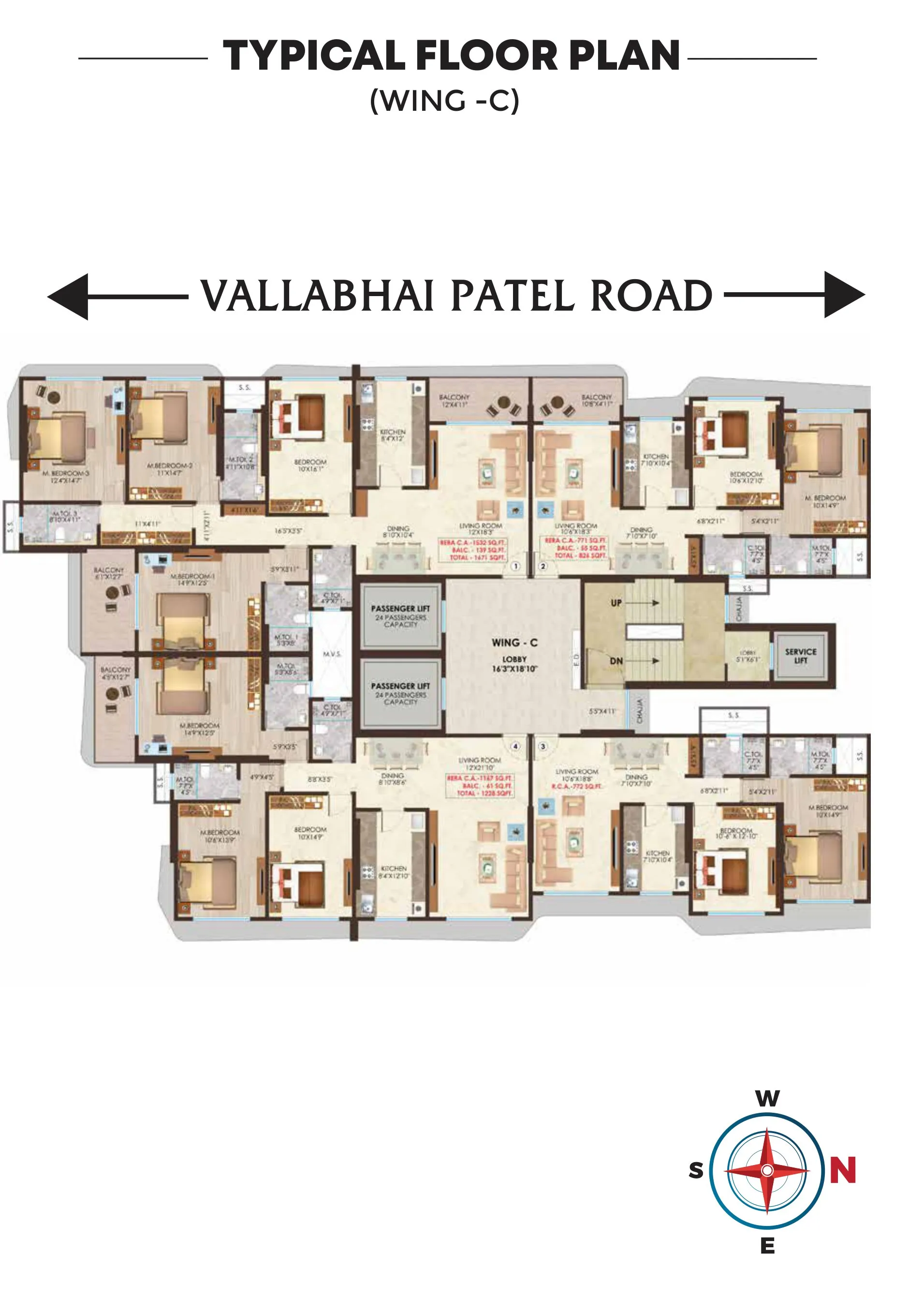 Neelkamal Nicco Residency Floor plan 2