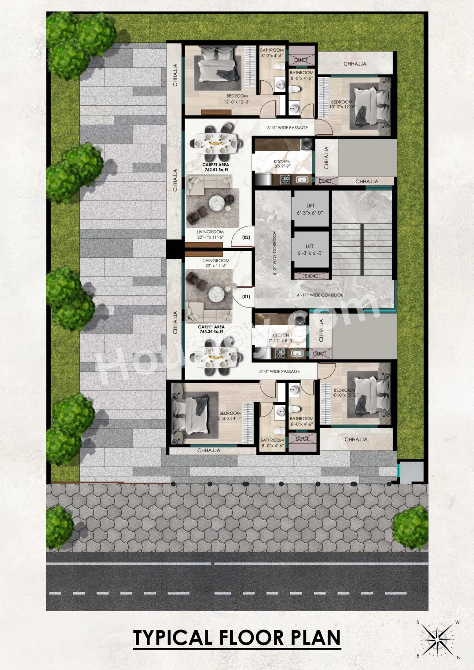 Nettheim Chirag Heights Floor plan 3