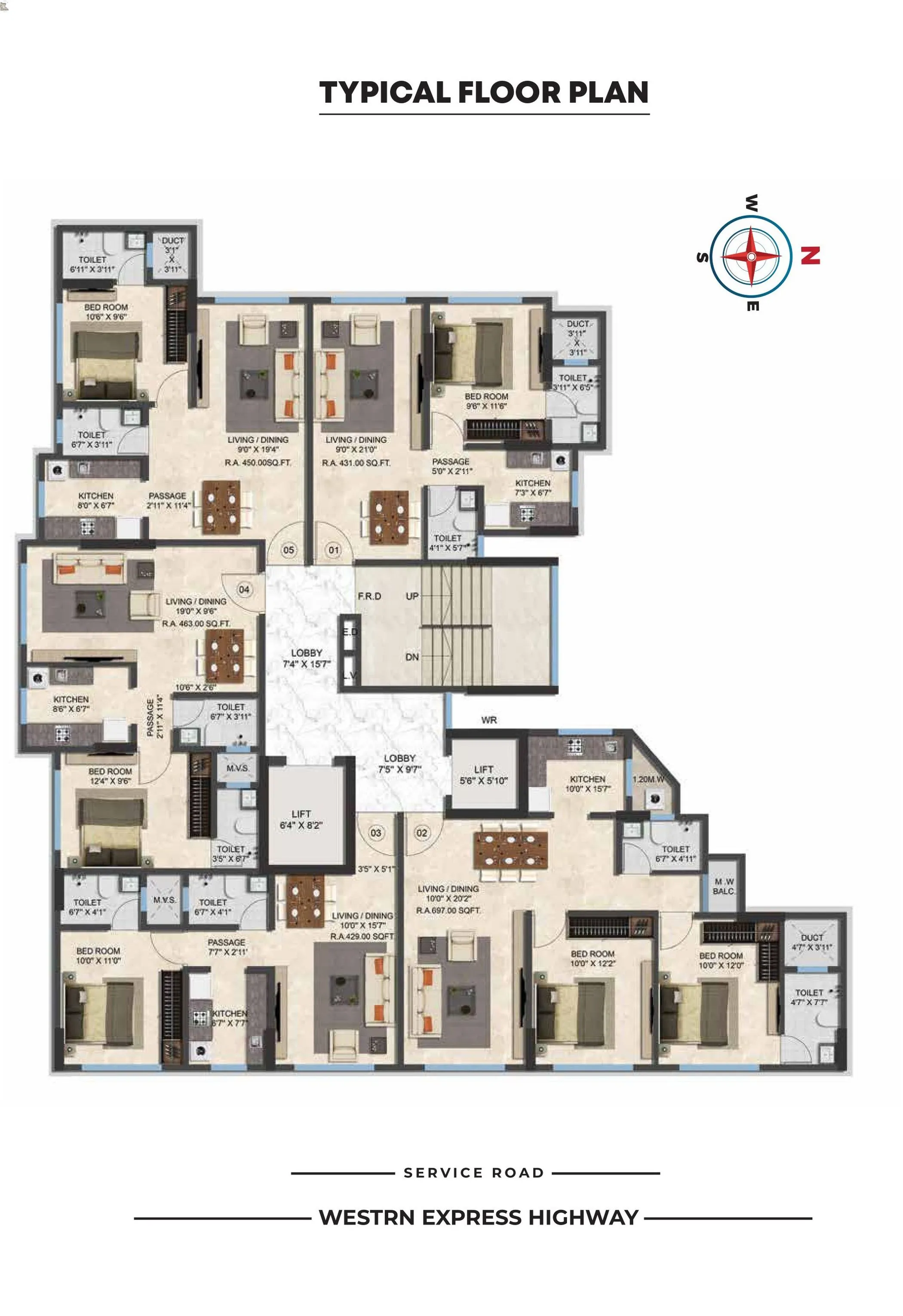 Nicco Ranbir Heights Floor Plan