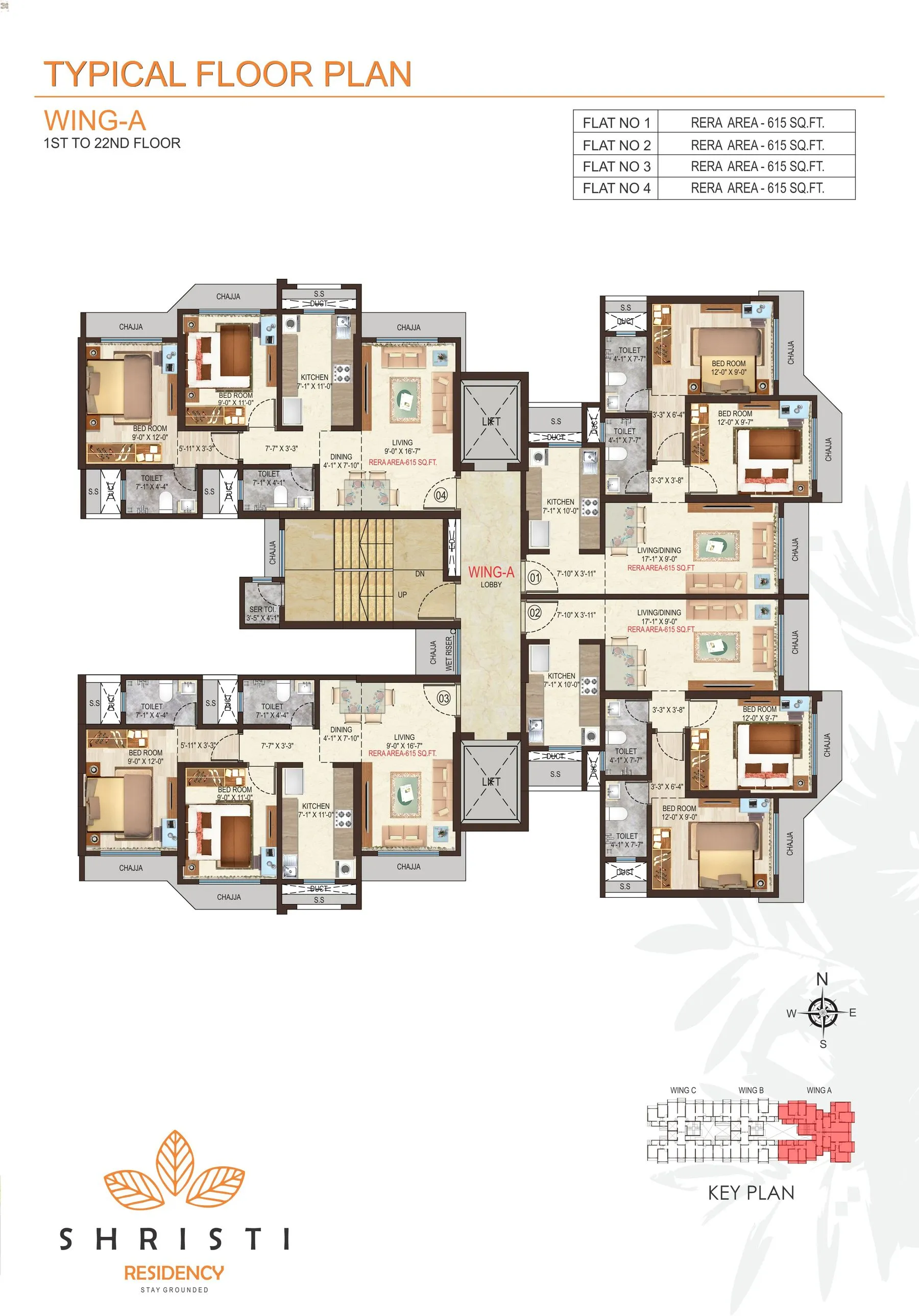 Nicco Shristi Residency Floor plan 2