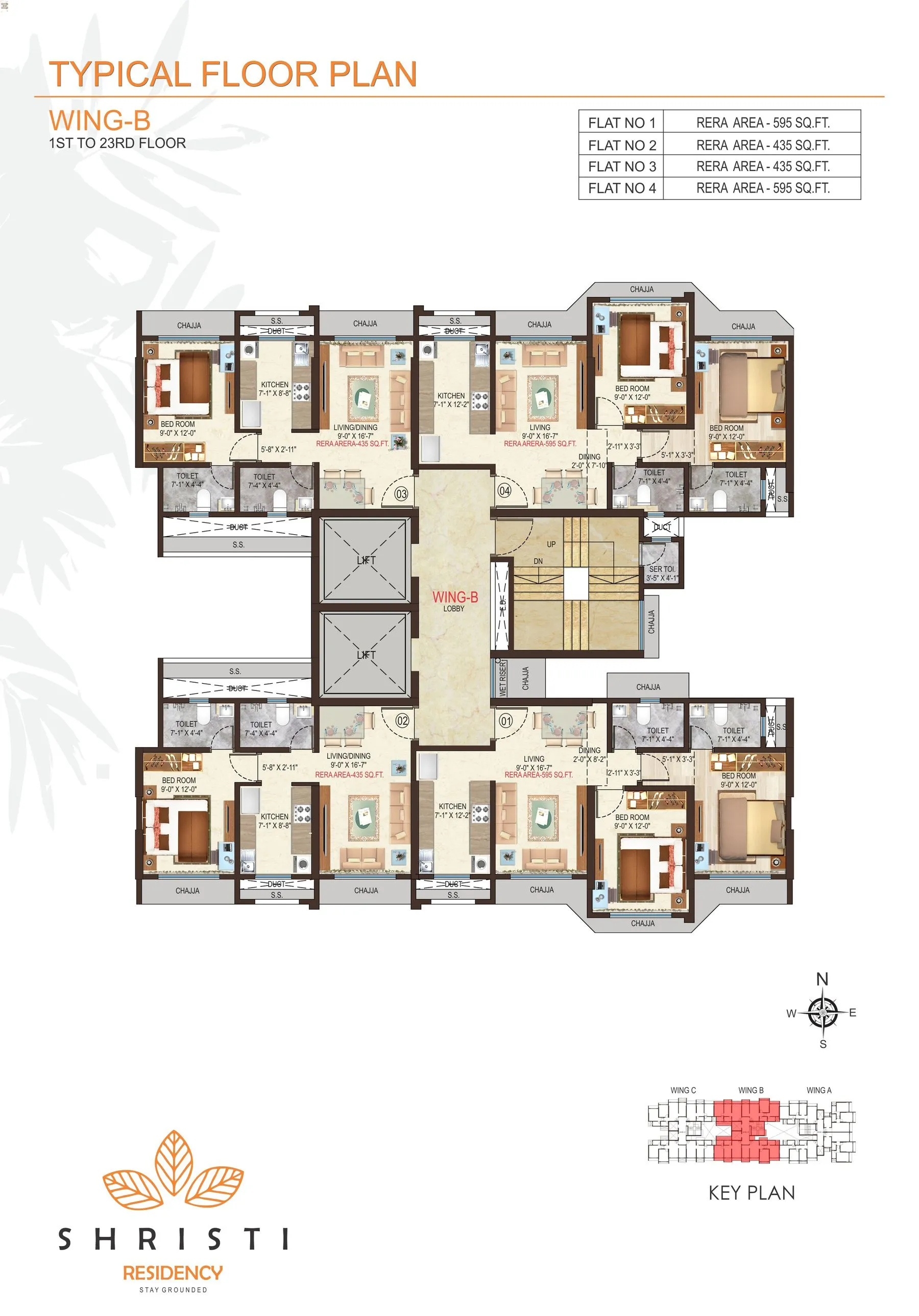 Nicco Shristi Residency Floor plan 1