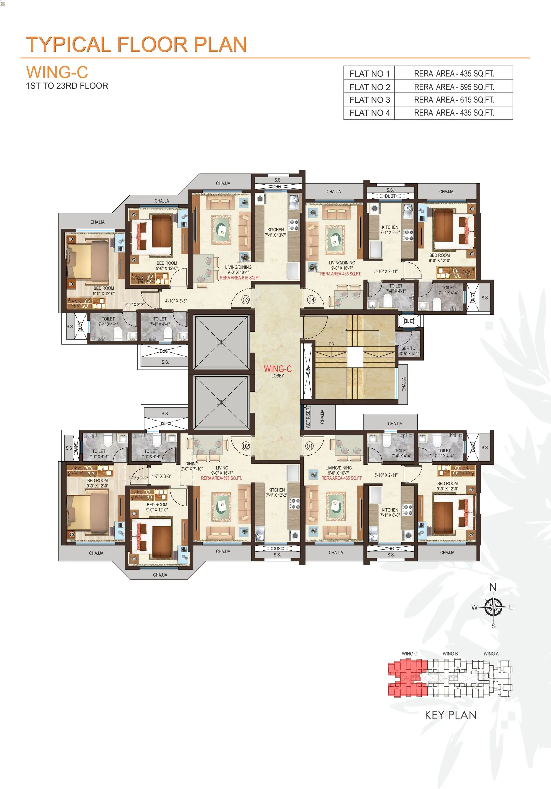 Nicco Shristi Residency Floor plan 3