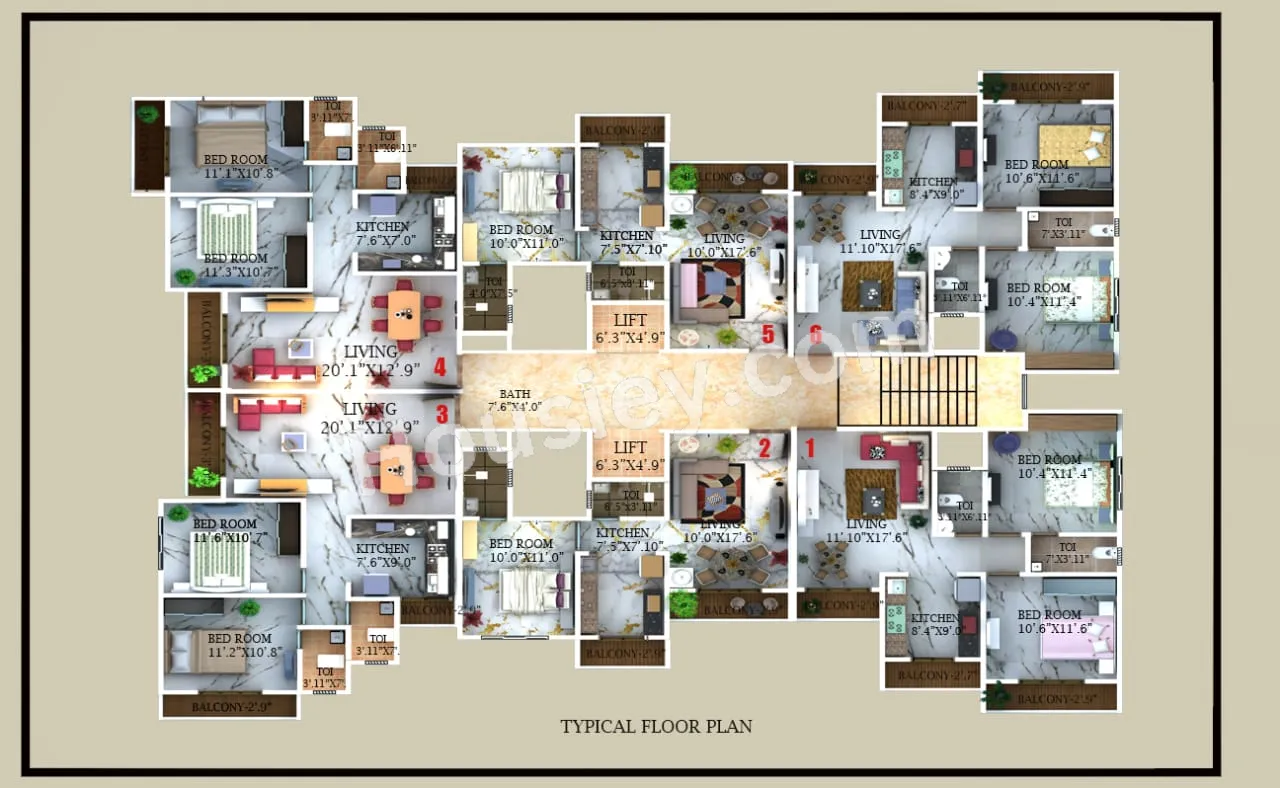 Nikhil Pride Park Floor plan 3