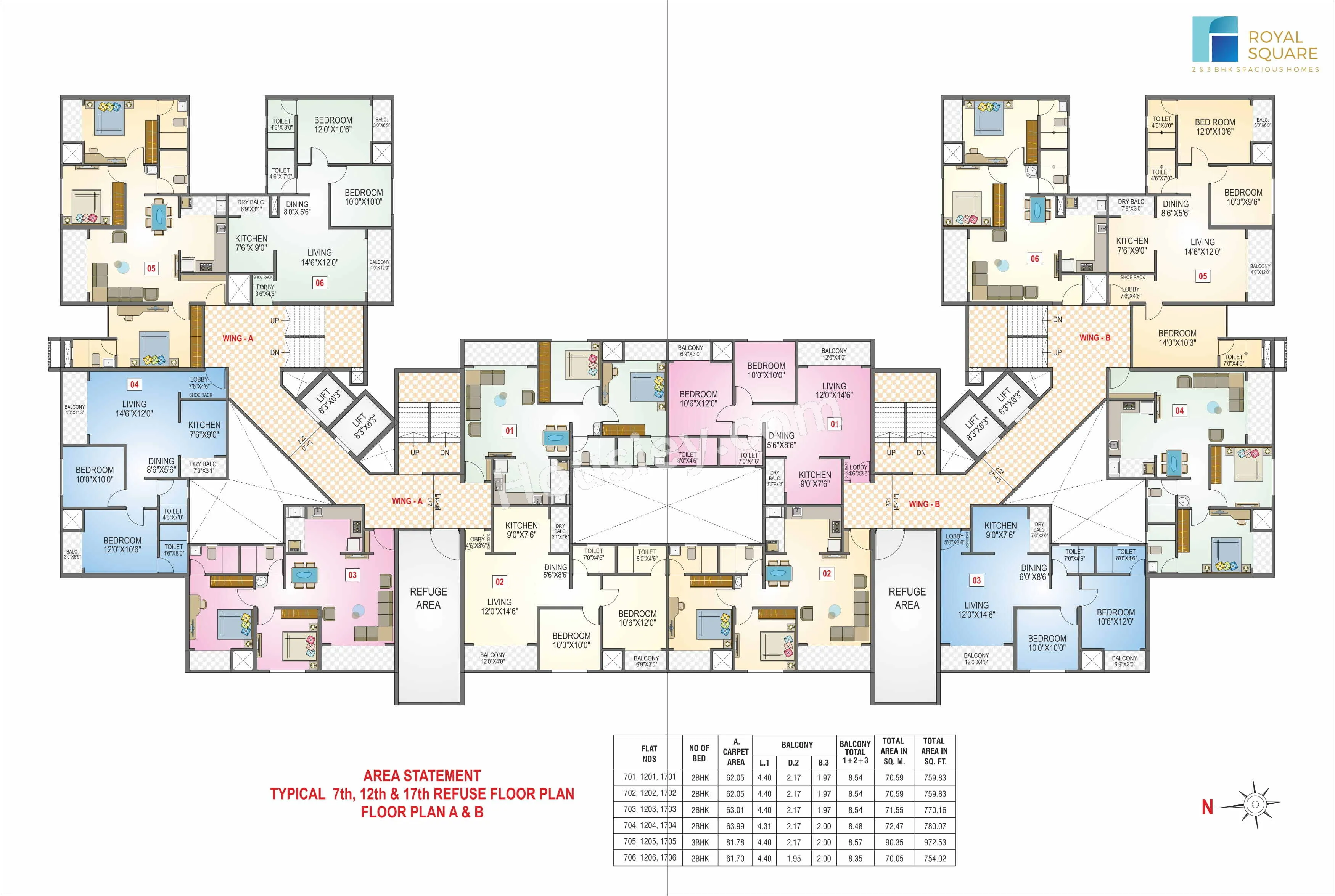 Nisarg Royal Square Floor plan 3