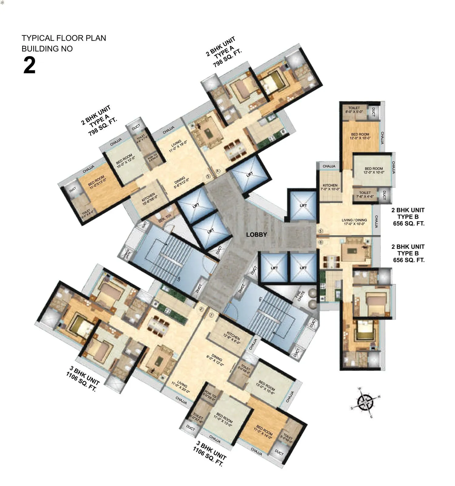 N Rose Northern Heights Floor plan 1