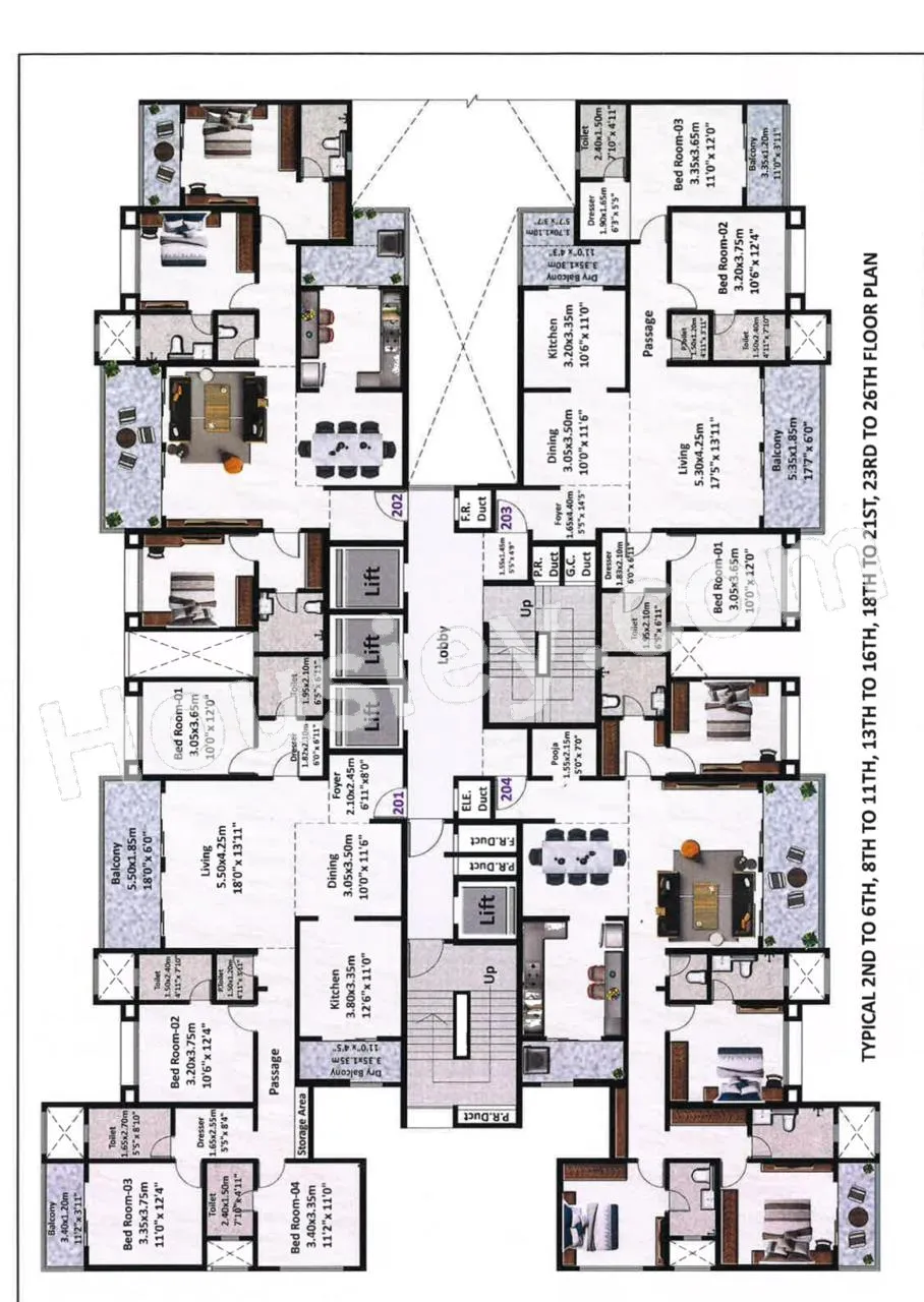 Nyati Evoque Floor plan 1