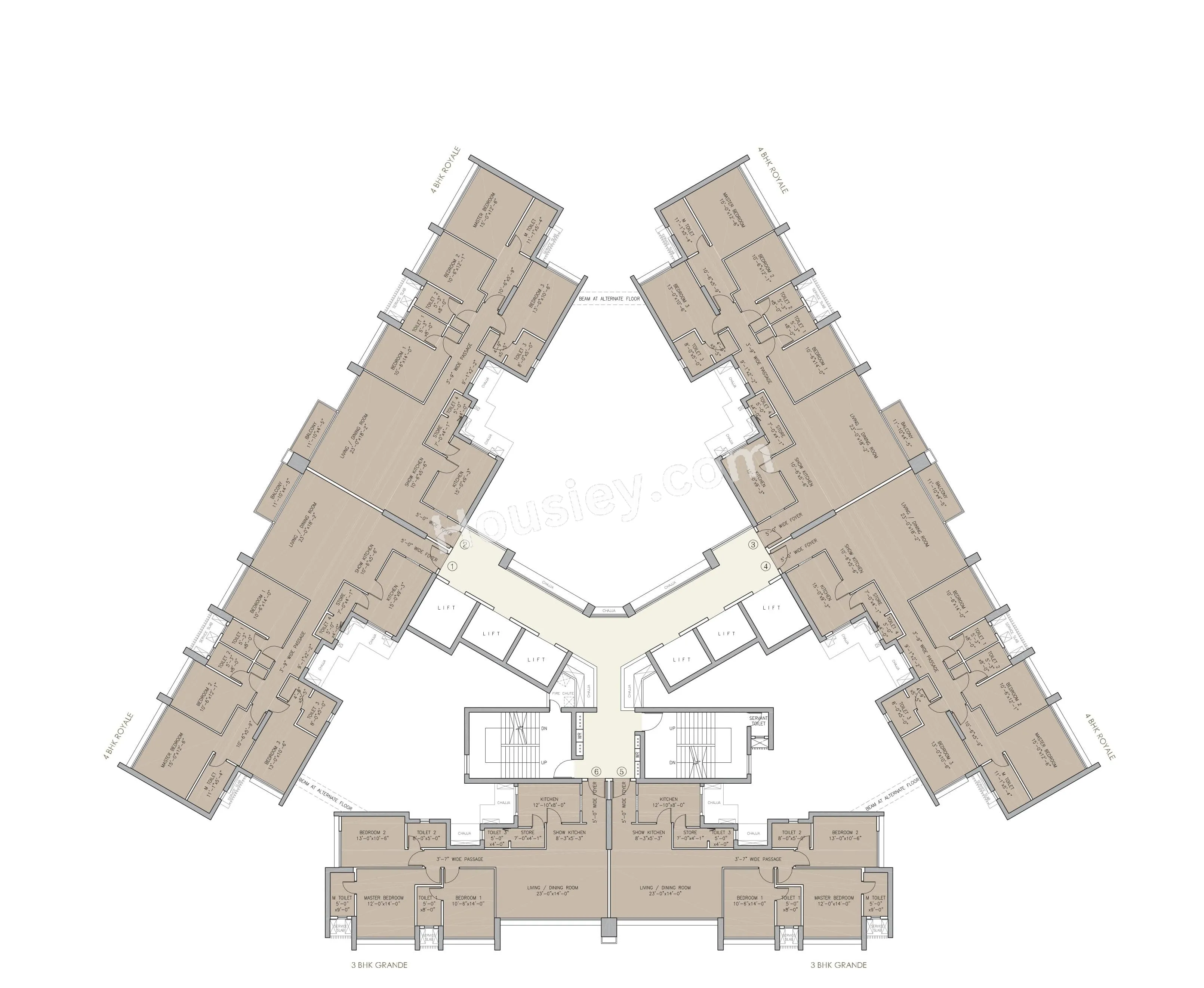 Oberoi Enigma Floor plan 2
