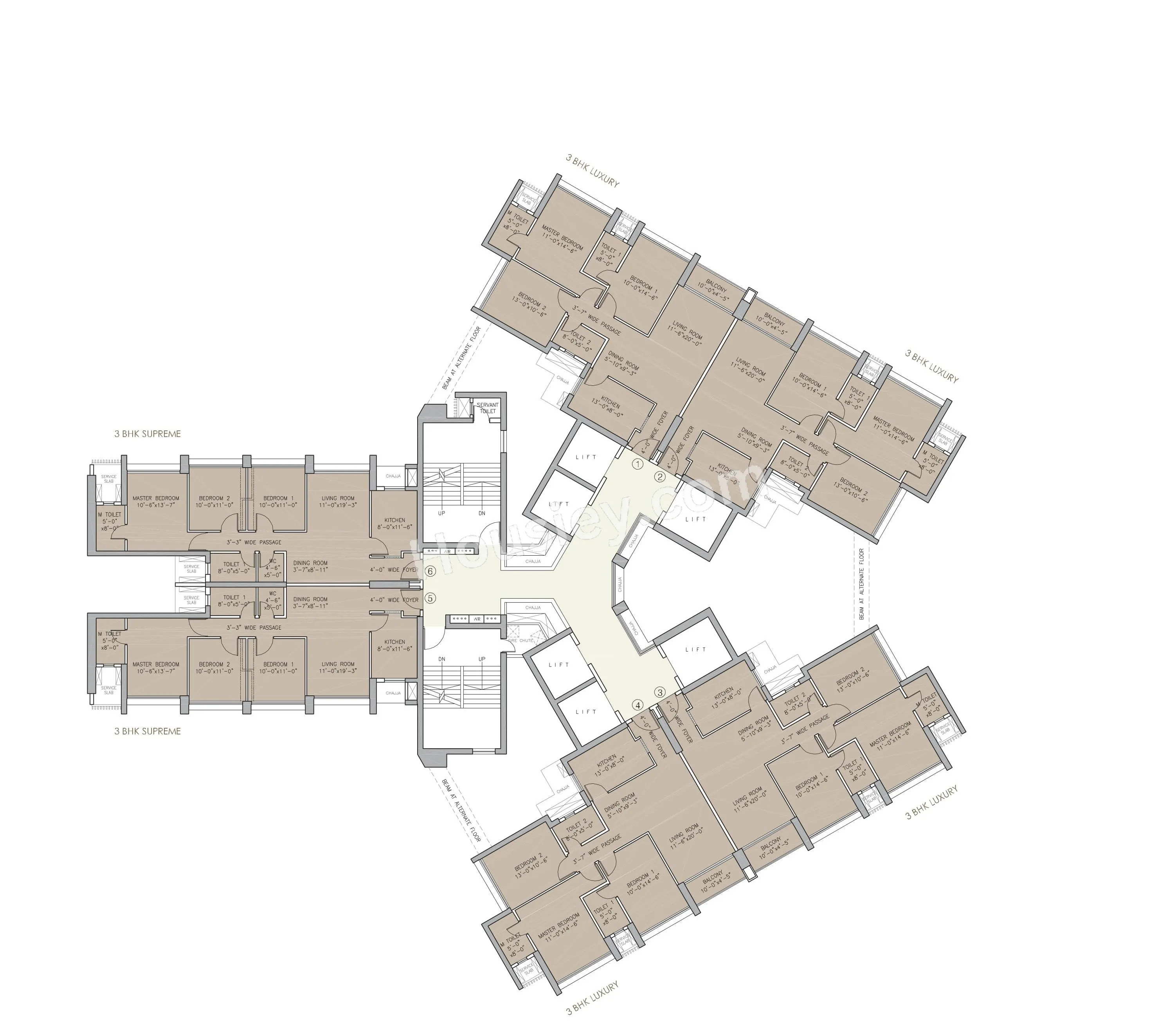 Oberoi Eternia Floor plan 1