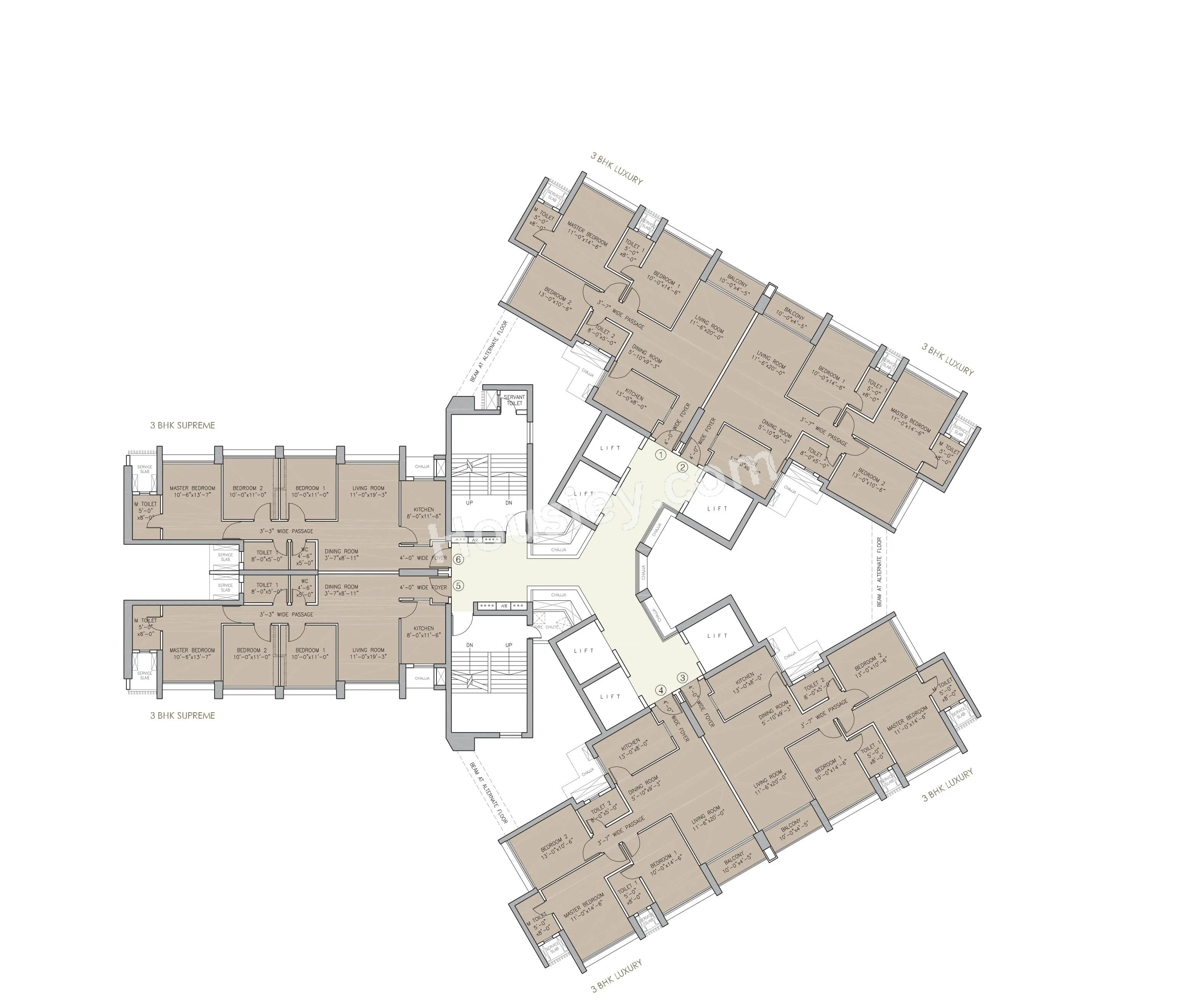 Oberoi Eternia Floor plan 2
