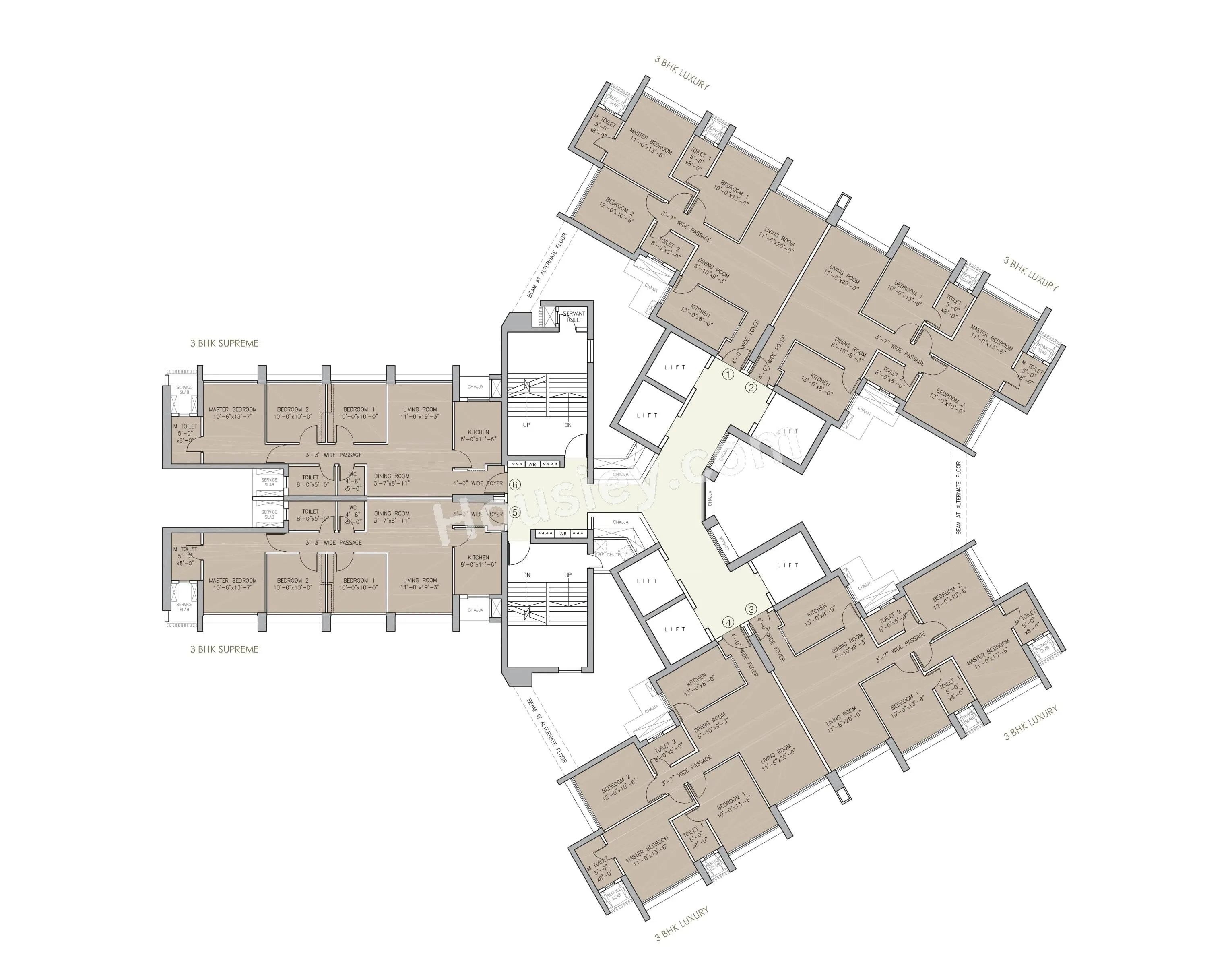 Oberoi Eternia Floor plan 5