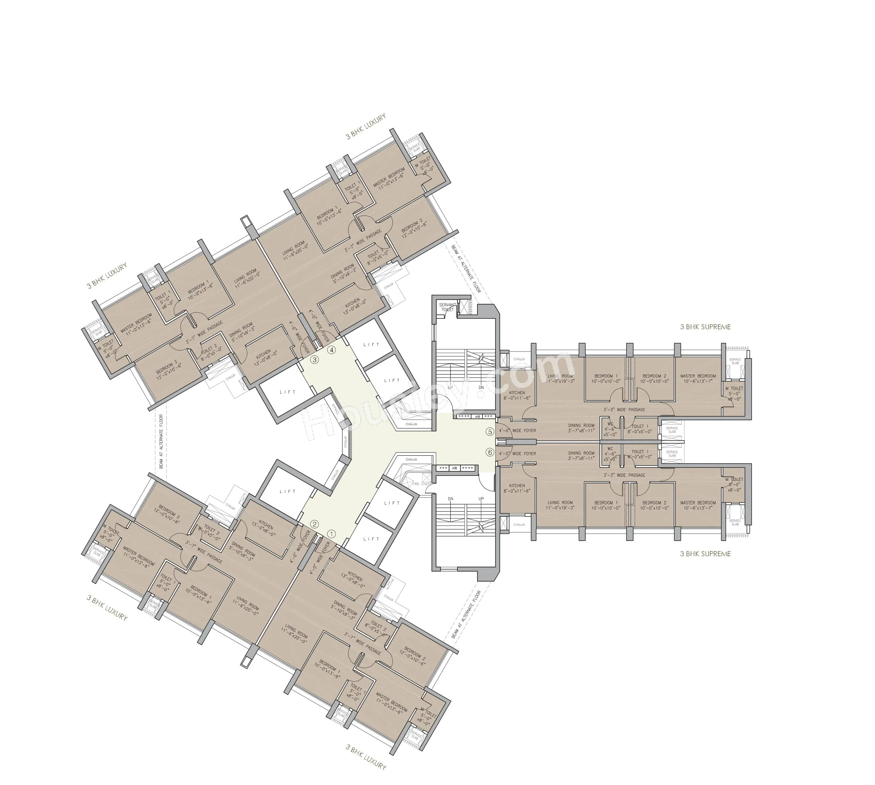 Oberoi Eternia Floor plan 6