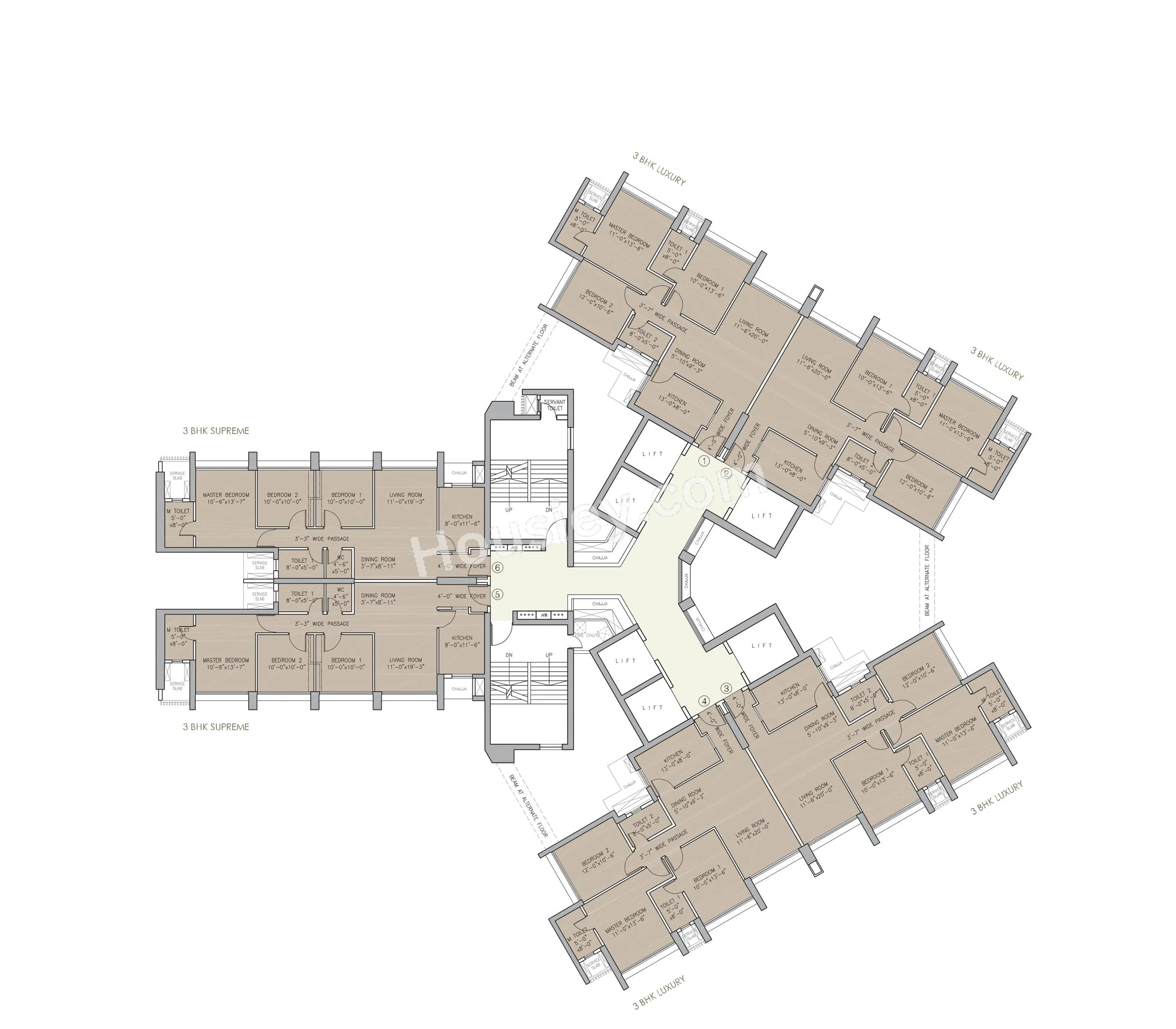 Oberoi Eternia Floor plan 7