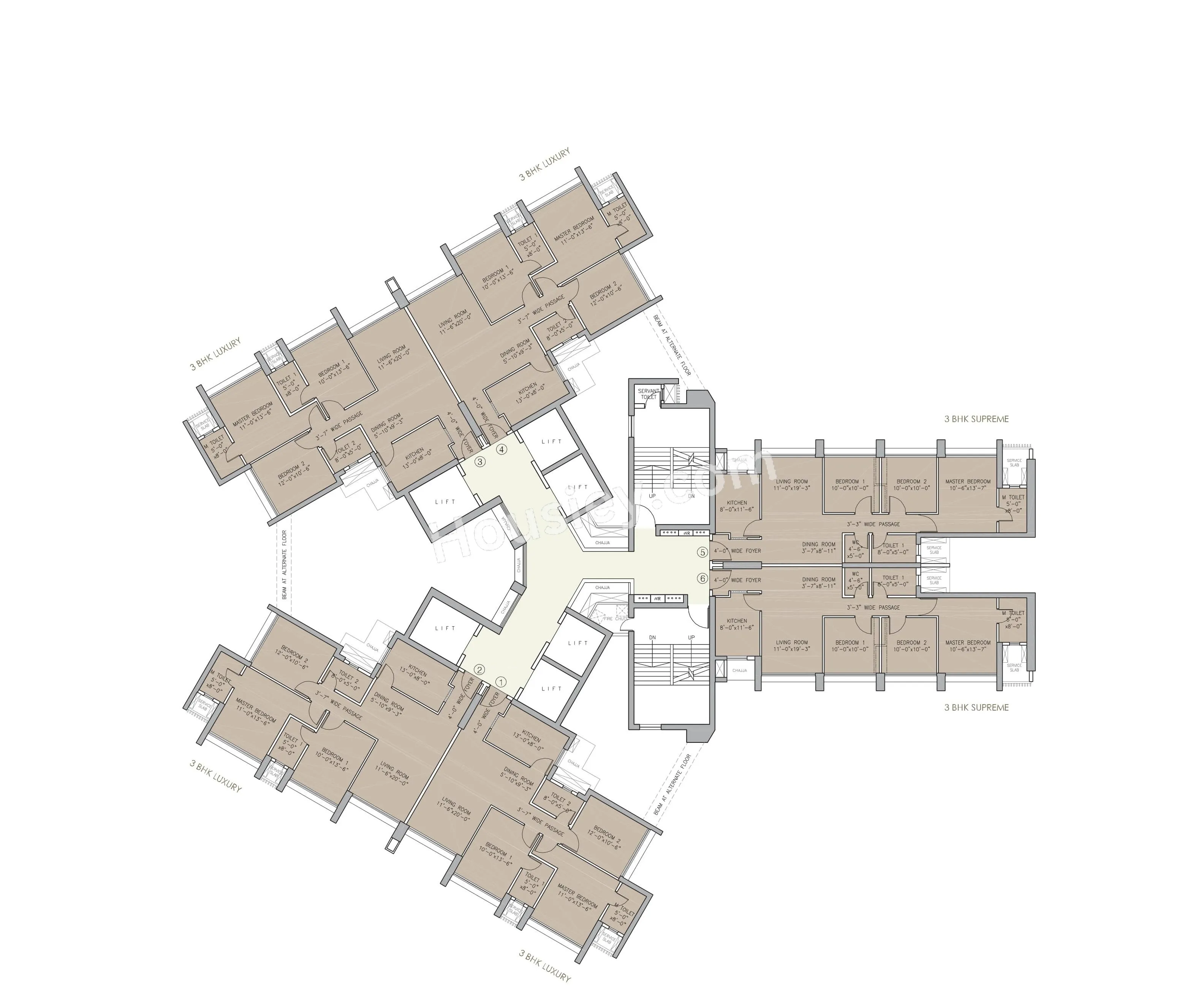 Oberoi Eternia Floor plan 8