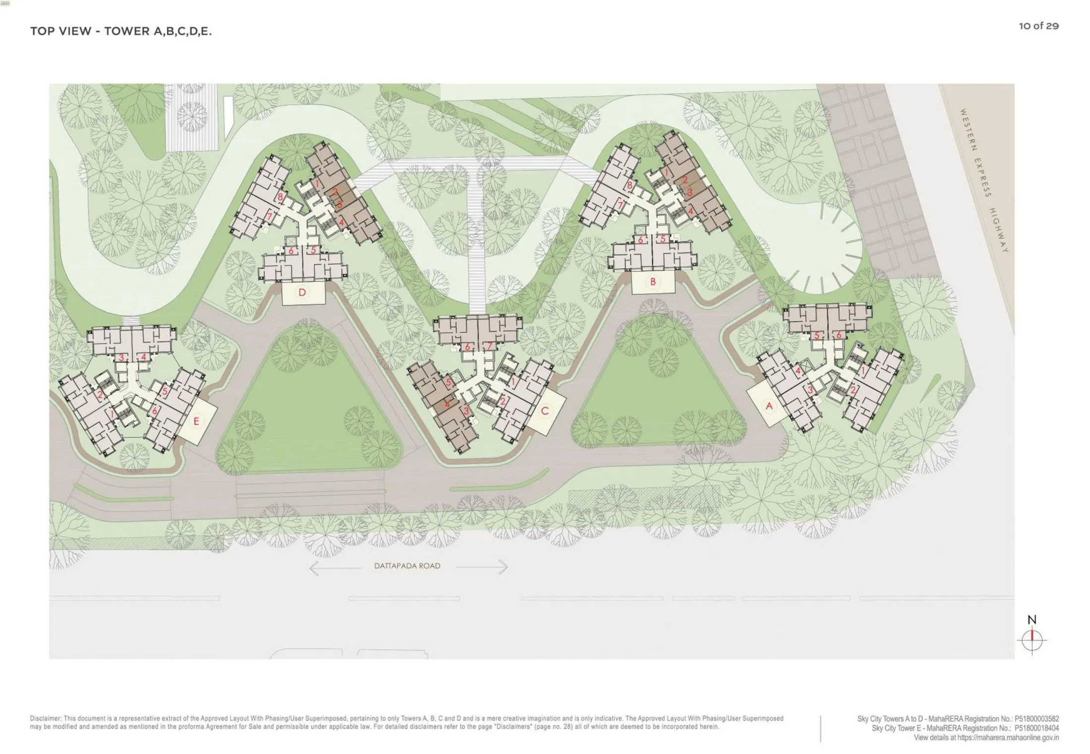 Oberoi Sky City Floor plan 1