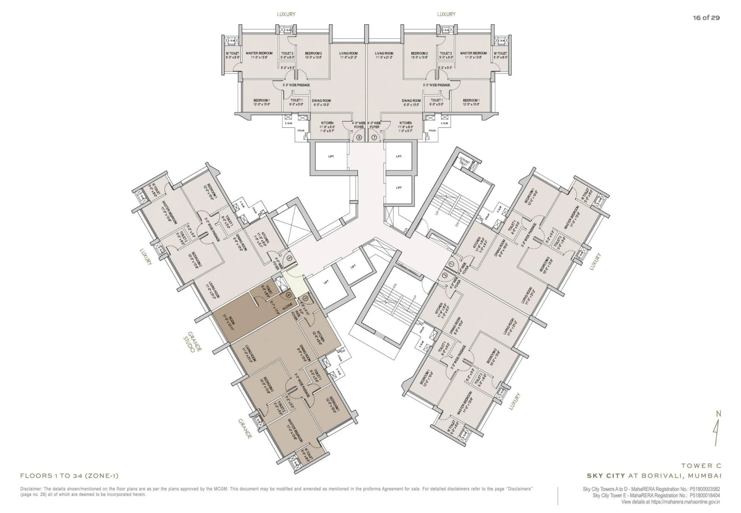 Oberoi Sky City Floor plan 6