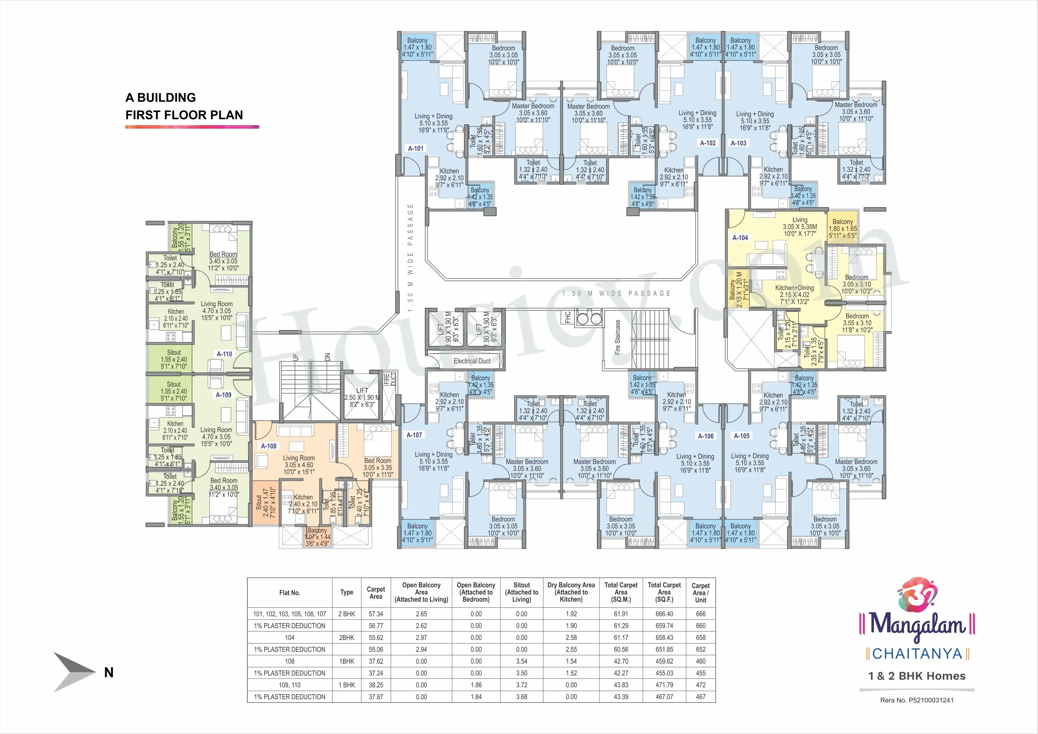 Om Mangalam Chaitanya Phase-3 Floor plan 1