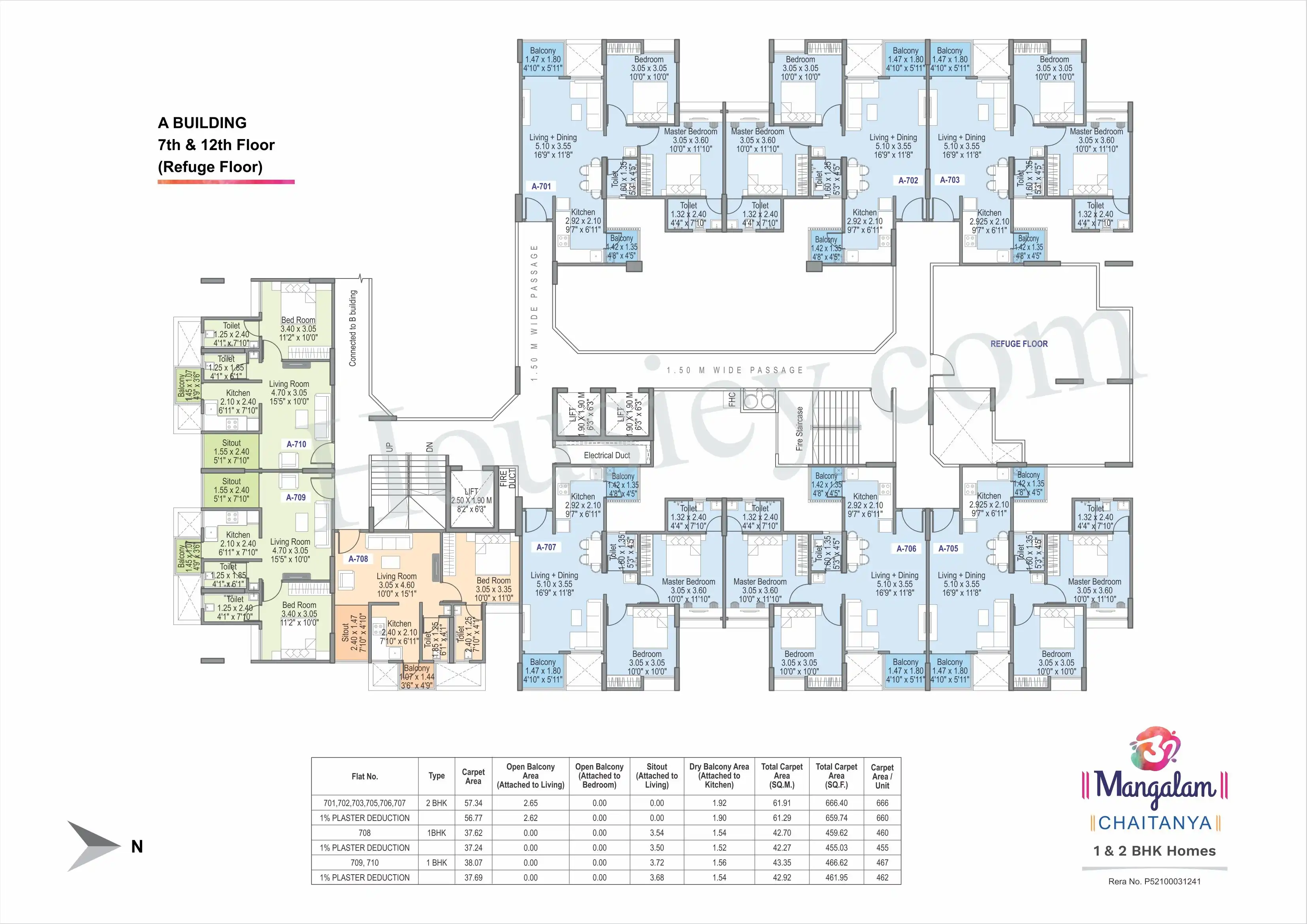 Om Mangalam Chaitanya Phase-3 Floor plan 2
