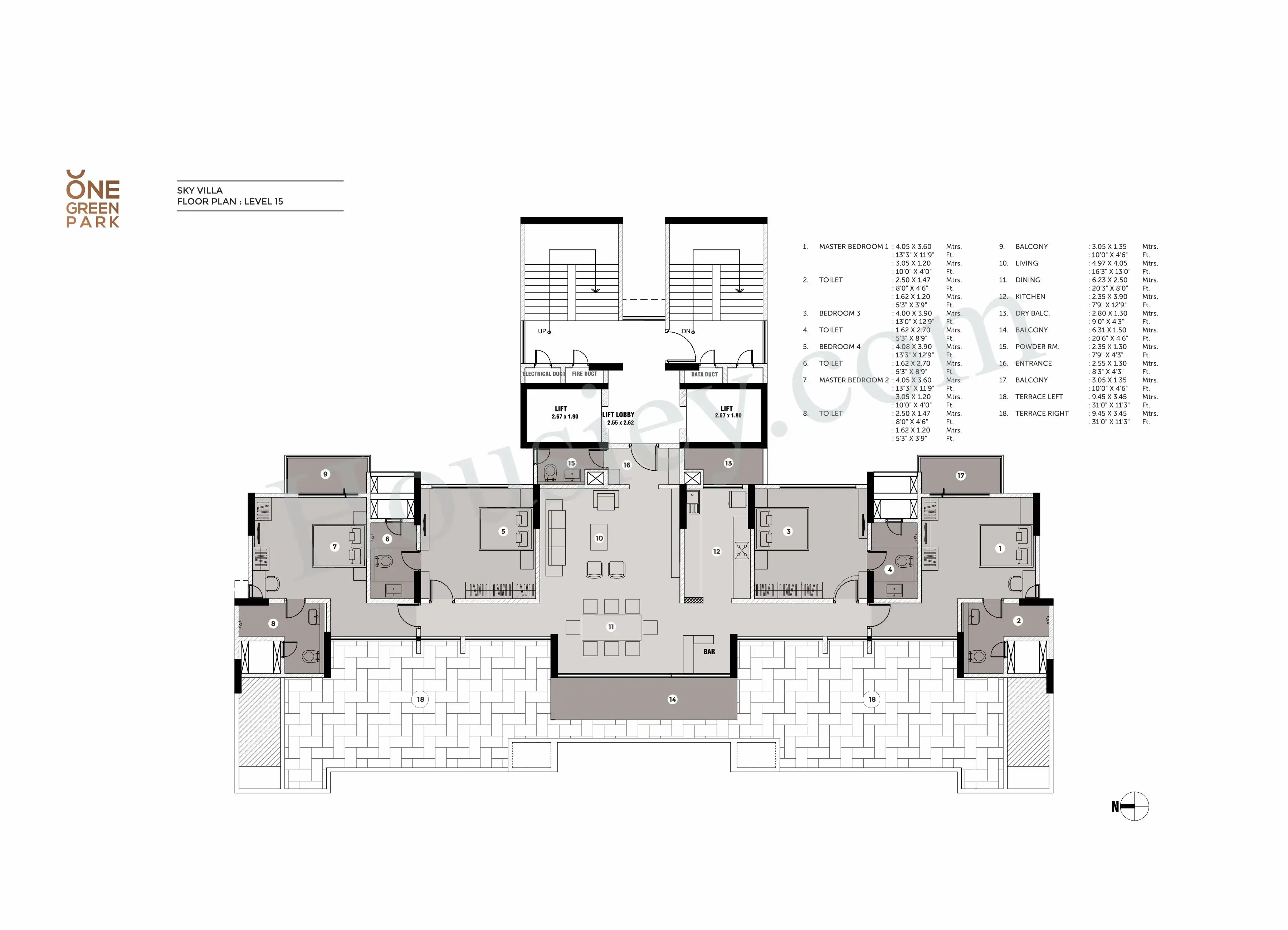 Capricorn One Green Park Floor plan 1