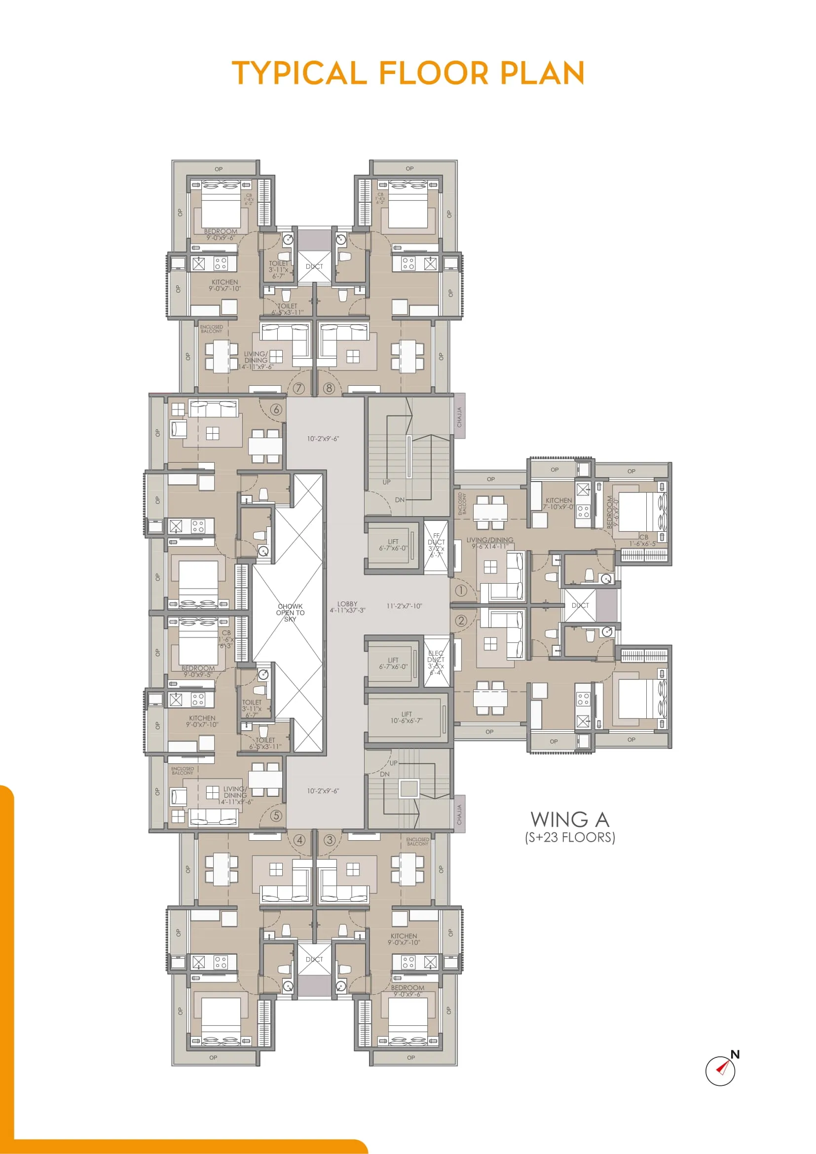 Ornate Heights Phase-II Floor Plan
