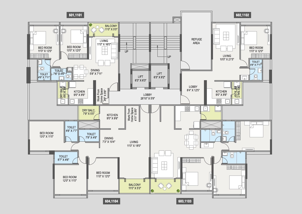 Osian One & Only Floor plan 2