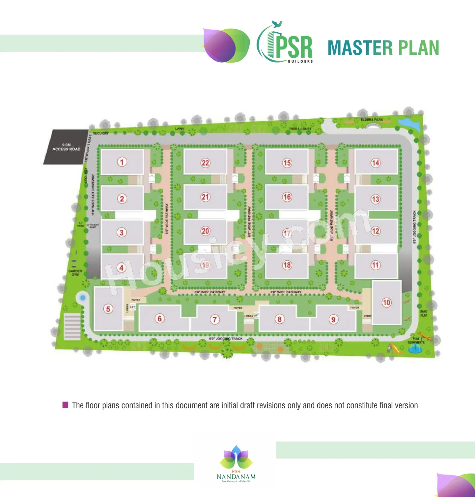 PSR Nandanam Floor Plan