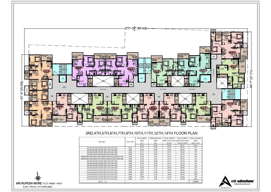 Chaitanya Pacific Tower Floor plan 3