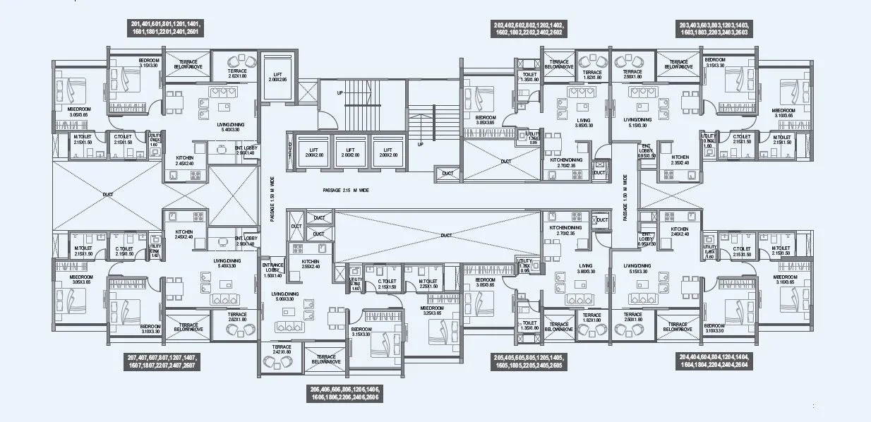 Paranjape Trident Towers Floor plan 12