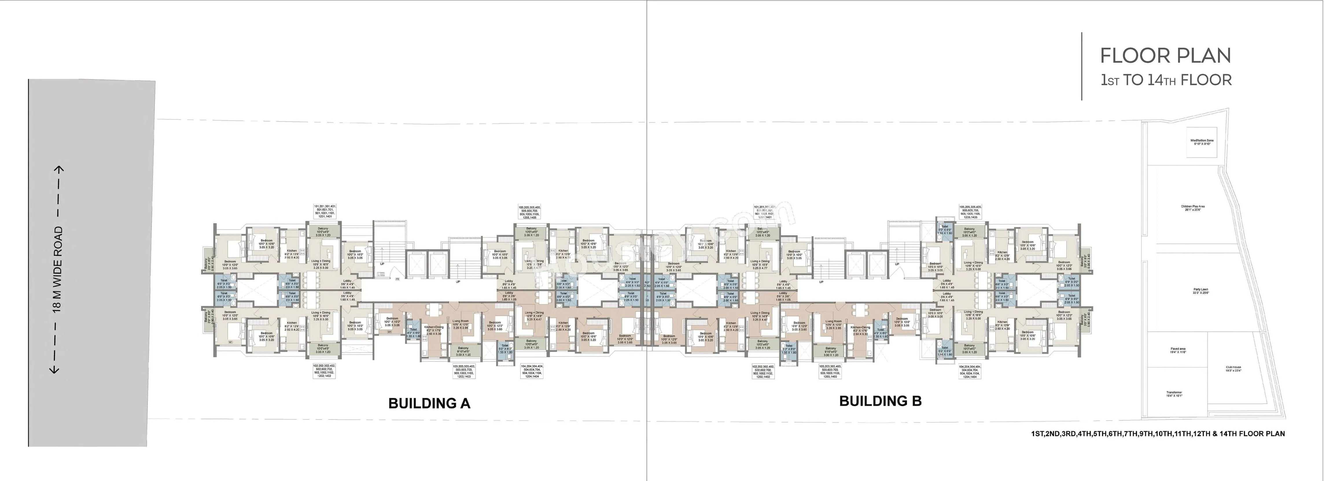 Parshwa Greens Floor Plan