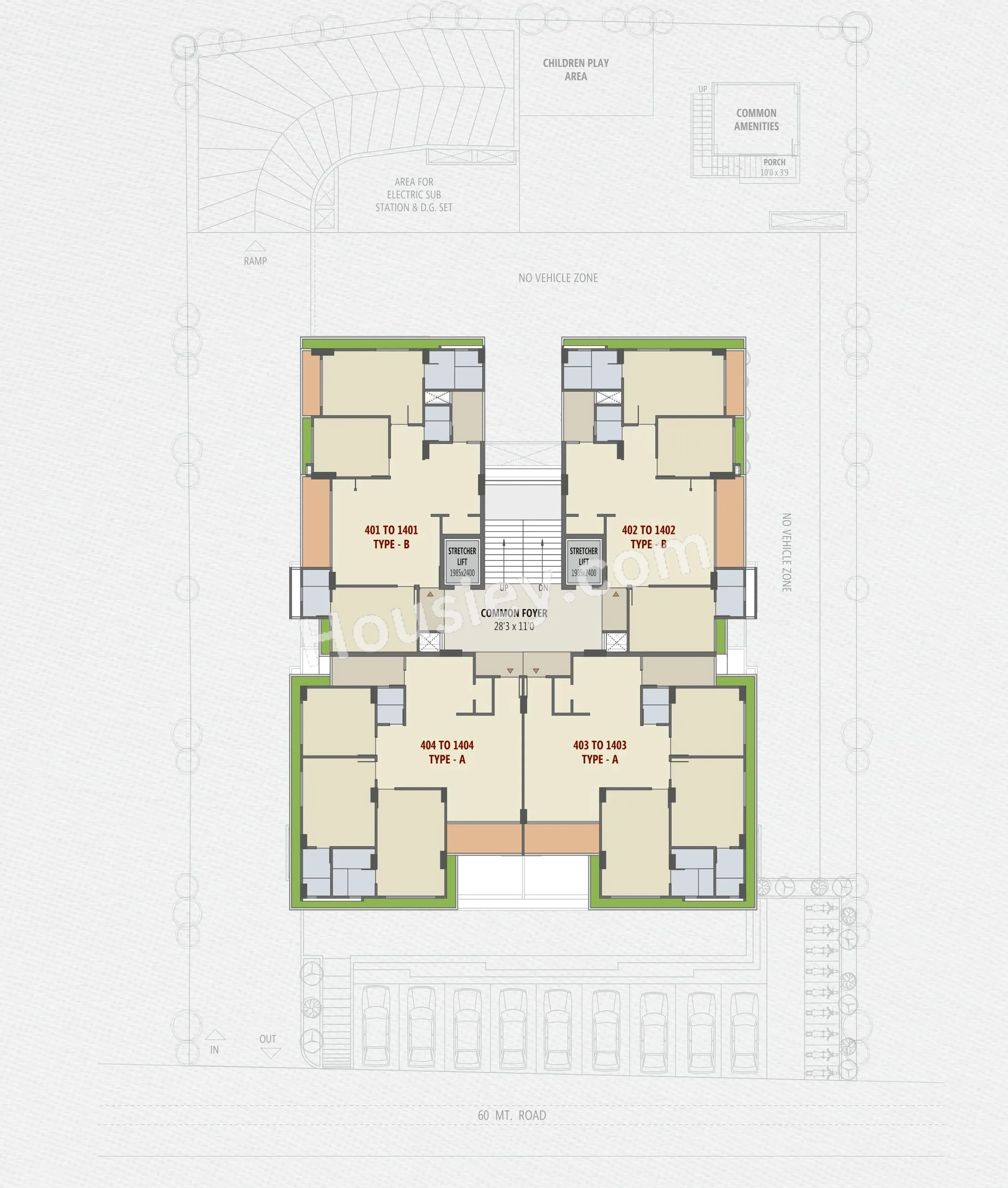 Parshwa RJ Pashmina Floor Plan