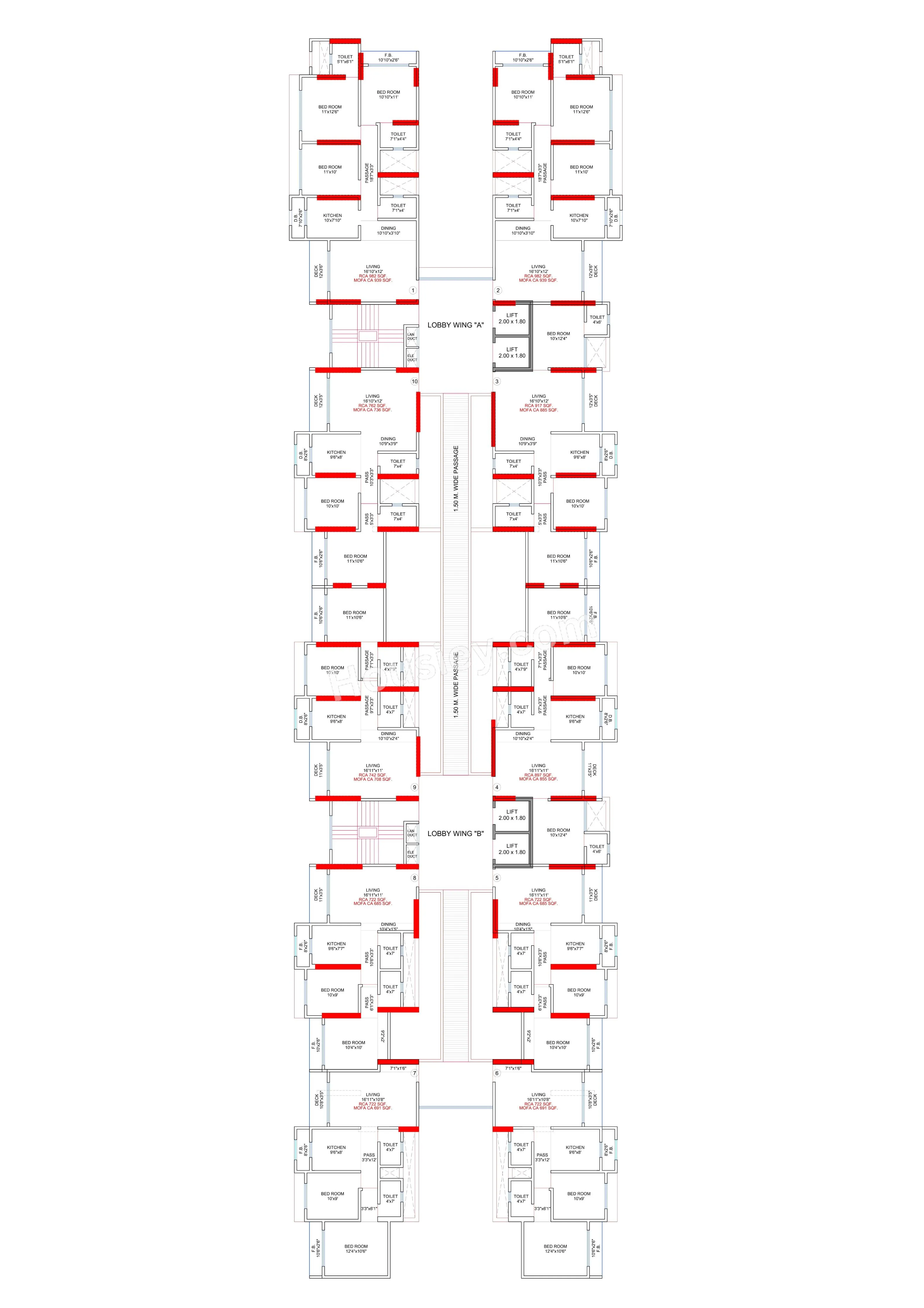 Patil Majestic Tower Floor plan 1