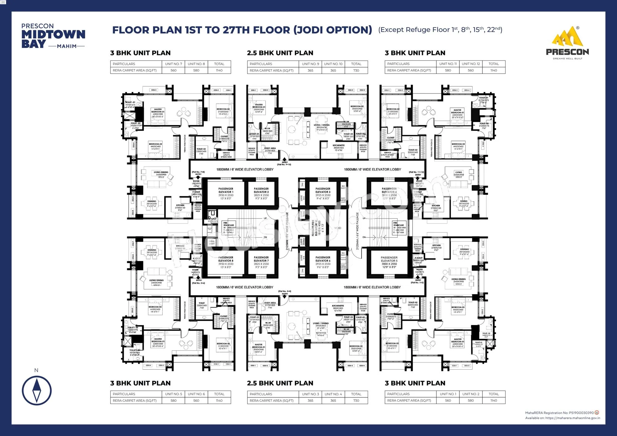Prescon Midtown Bay Floor plan 2