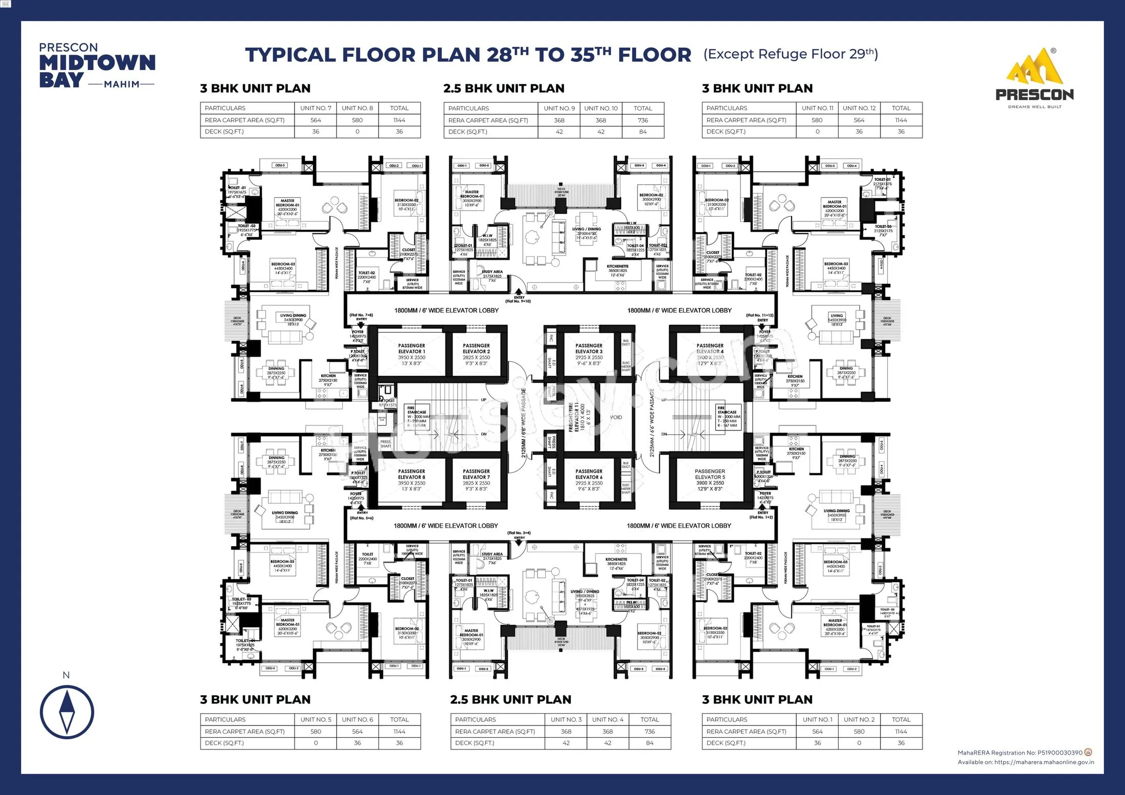 Prescon Midtown Bay Floor plan 1