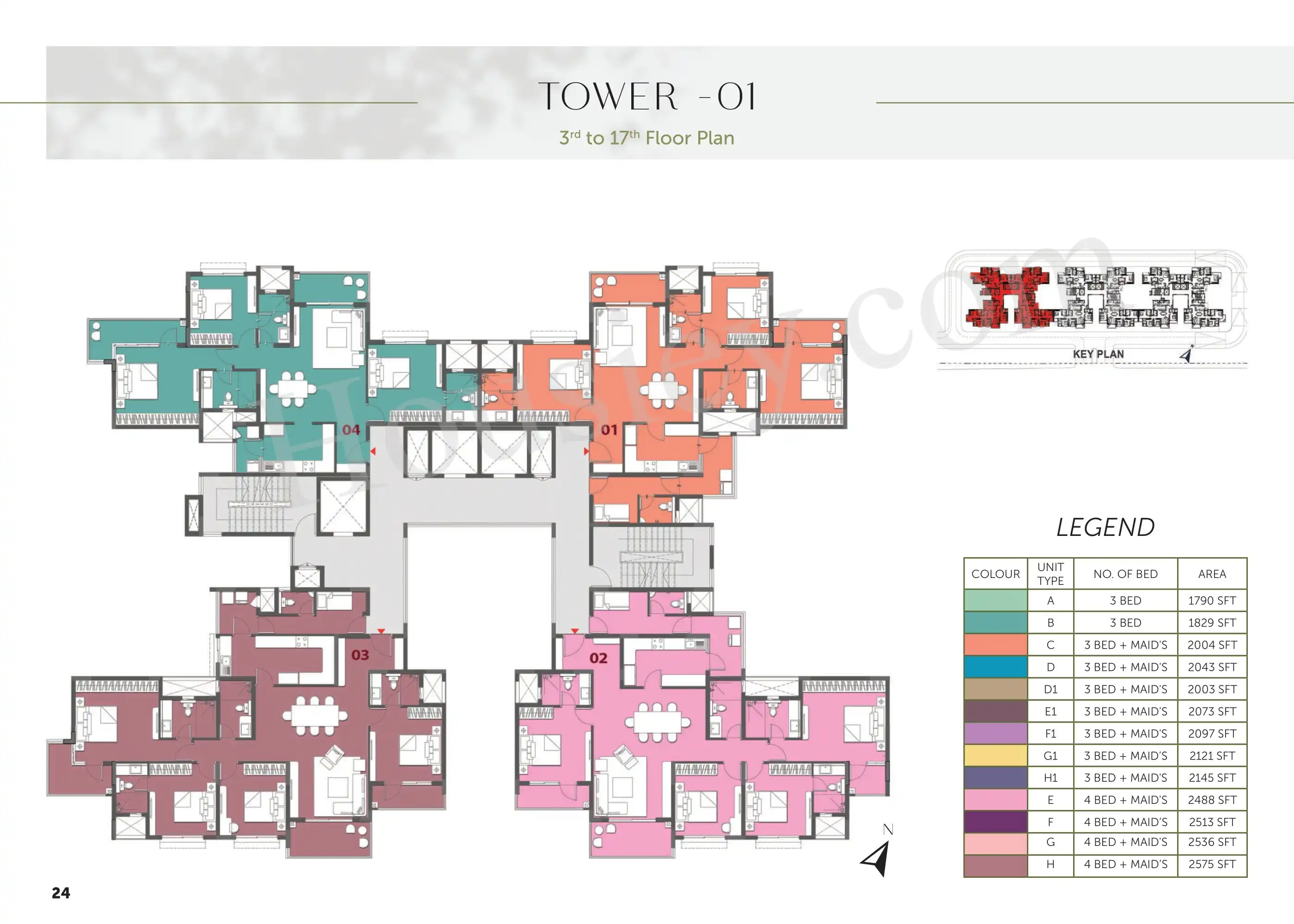 Prestige Elm Park Floor plan 3