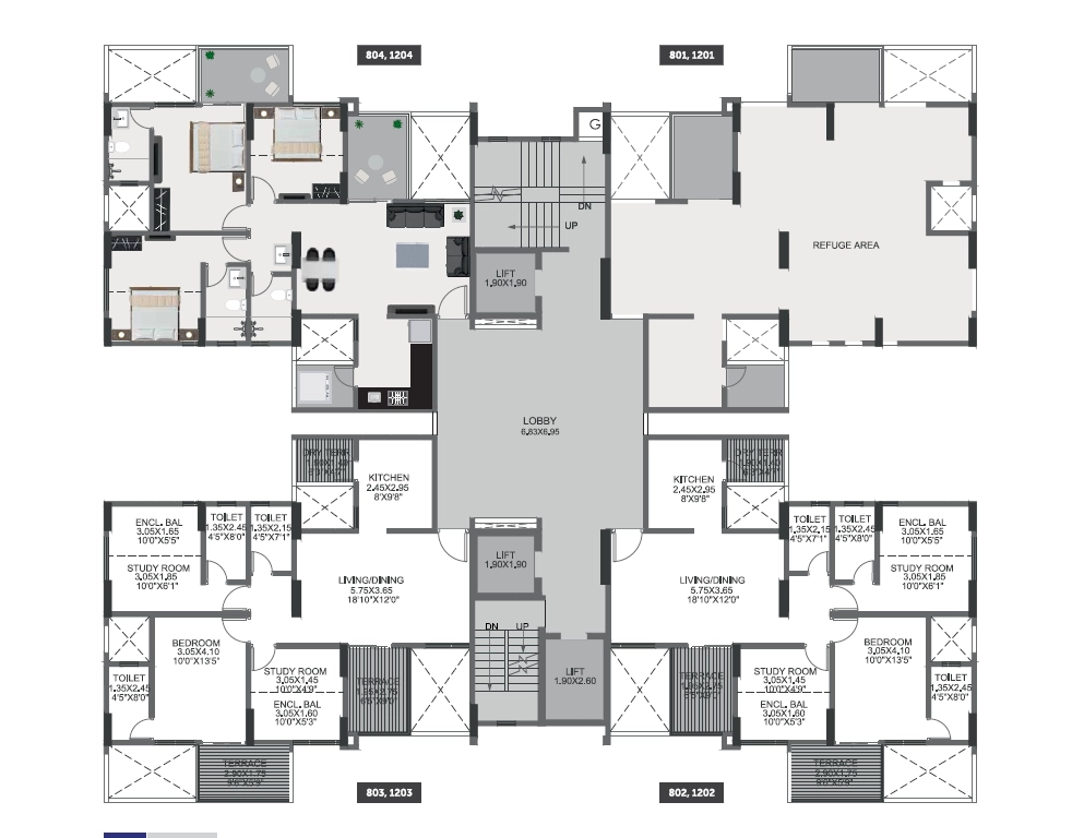 Pristine Greens Floor plan 1