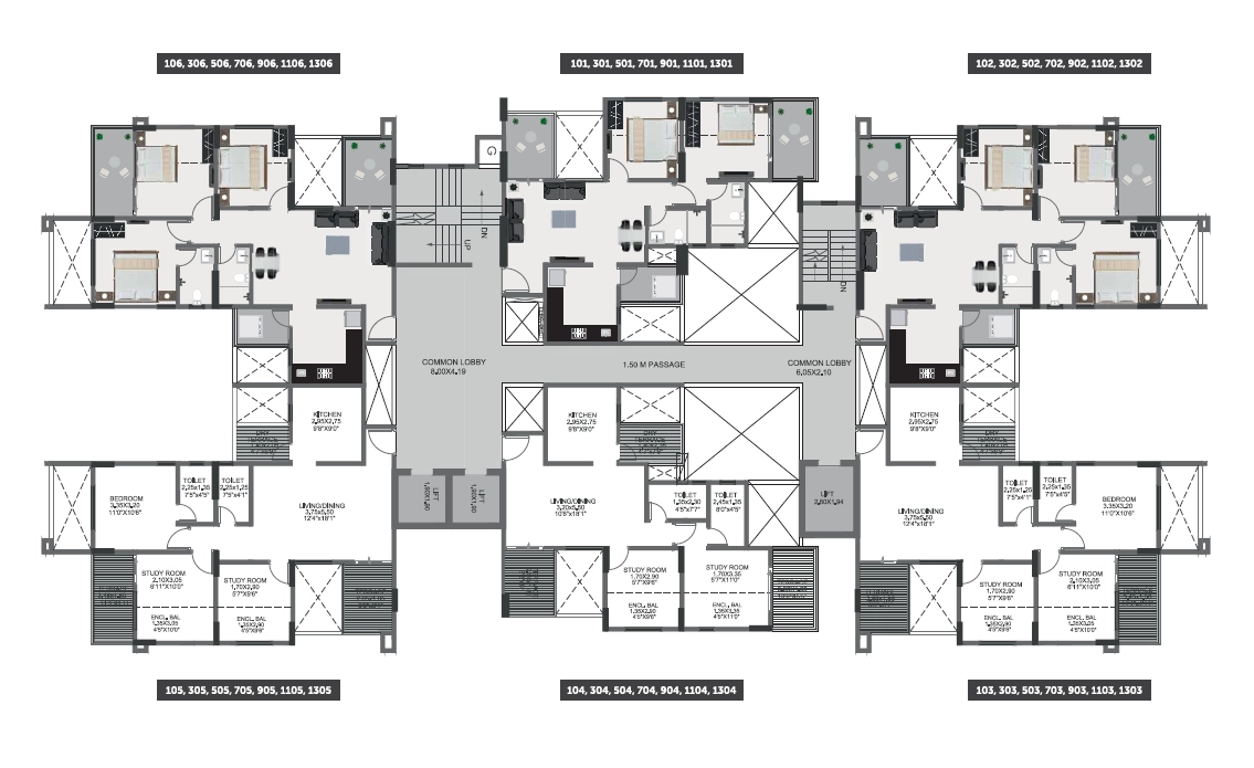 Pristine Greens Floor plan 3