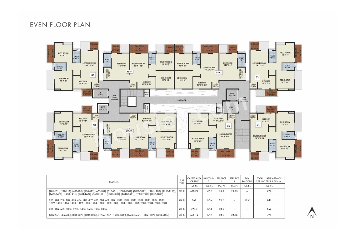 Prithvi Proximus Floor plan 1