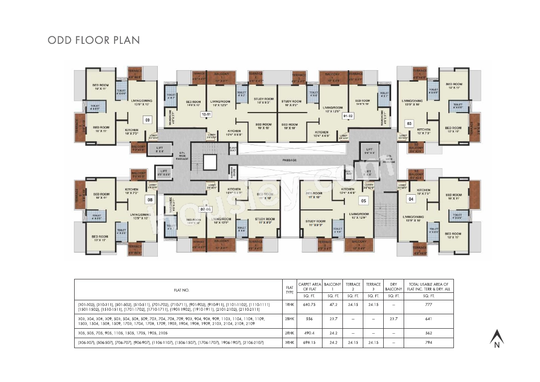 Prithvi Proximus Floor plan 2