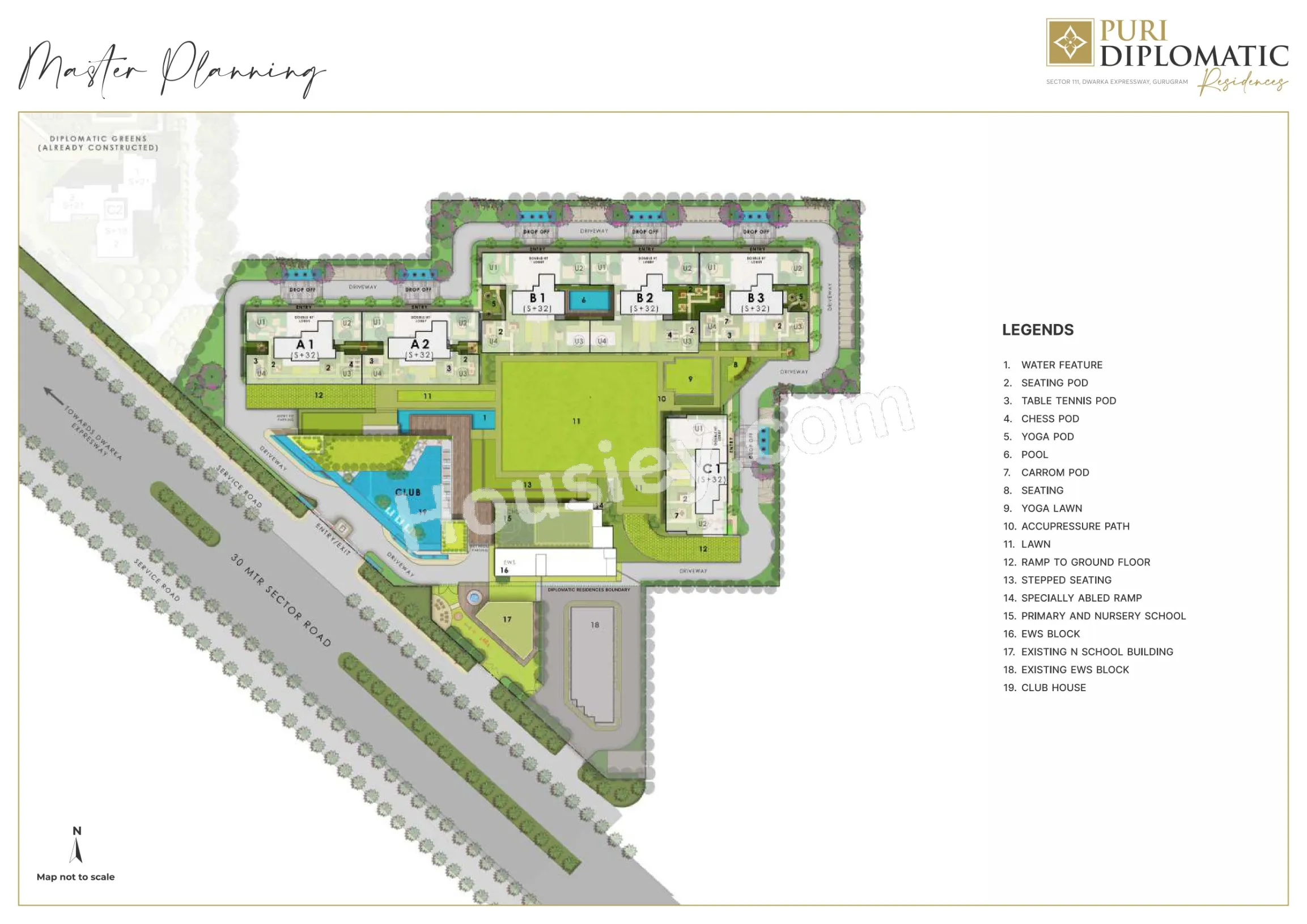 Puri Diplomatic Residences Floor Plan