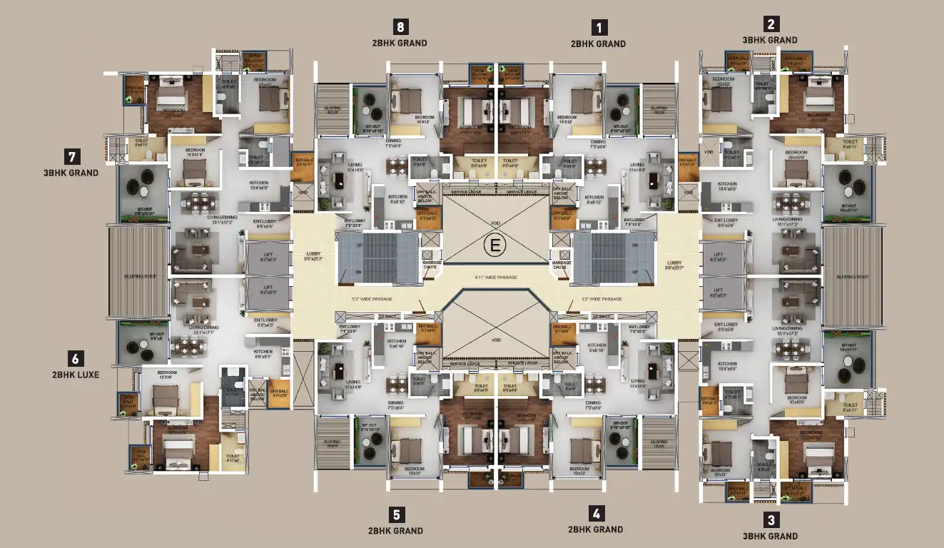 Purva Aspire Floor plan 2