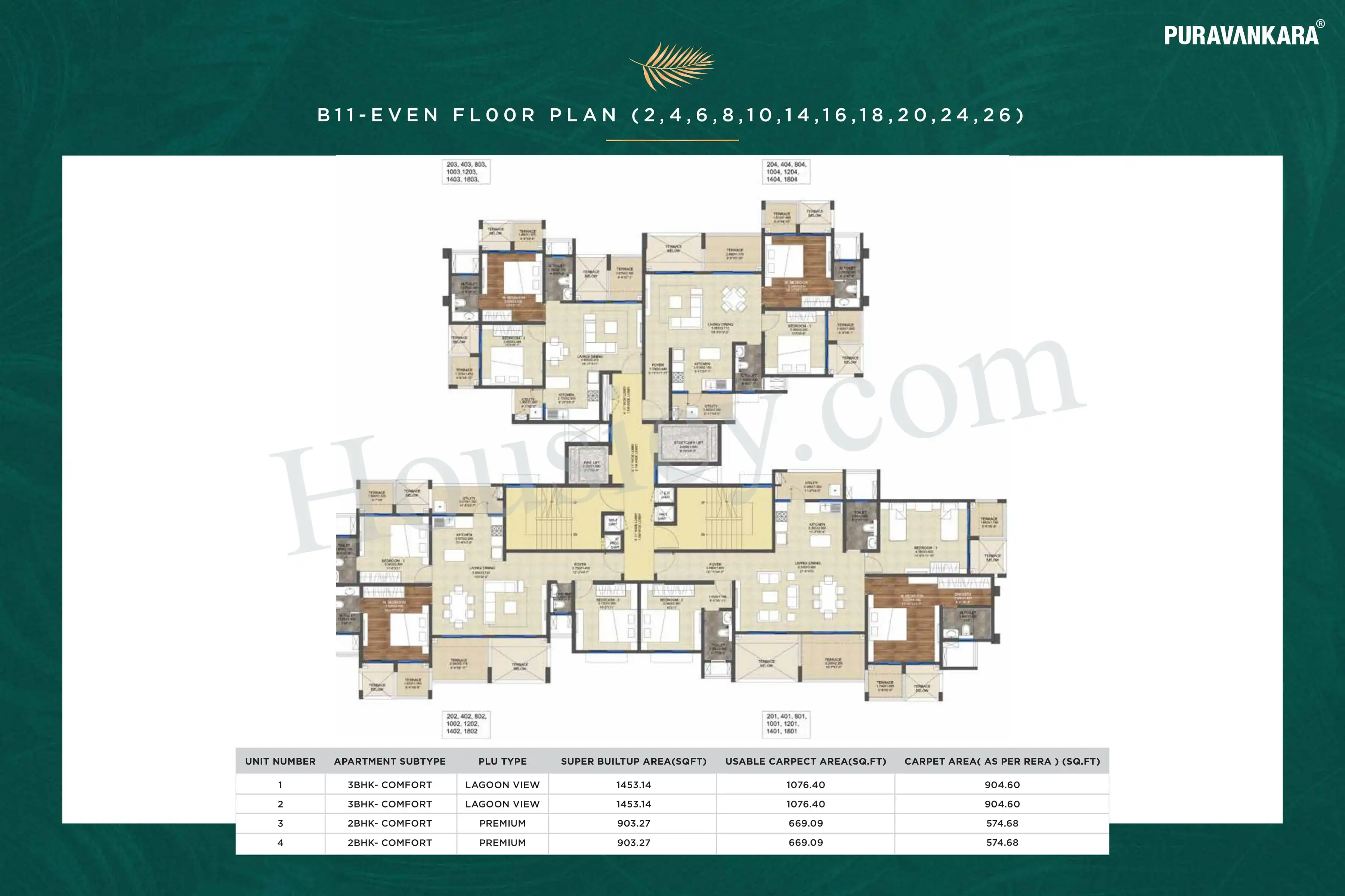 Purva Emerald Bay Floor plan 5