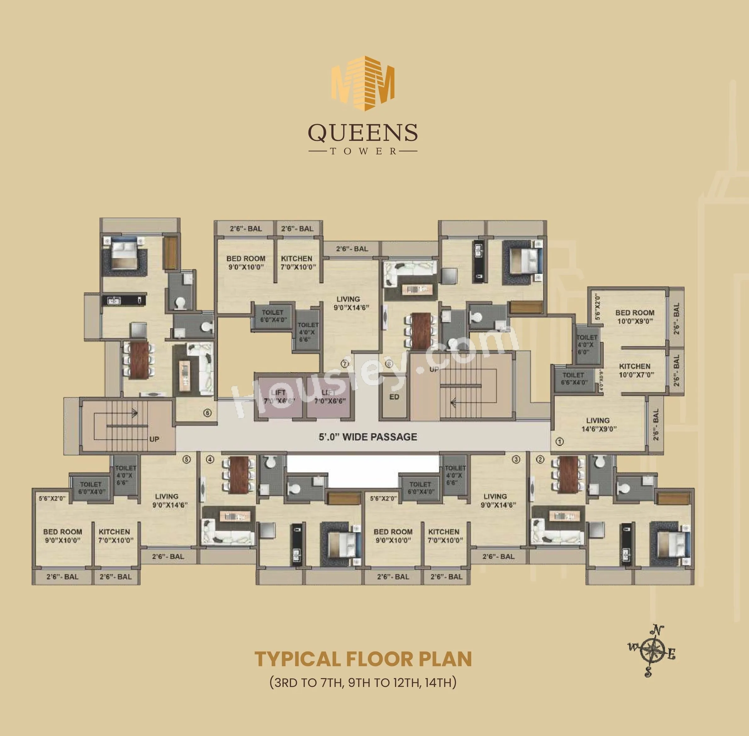 Queens Tower Phase 2 Floor plan 3