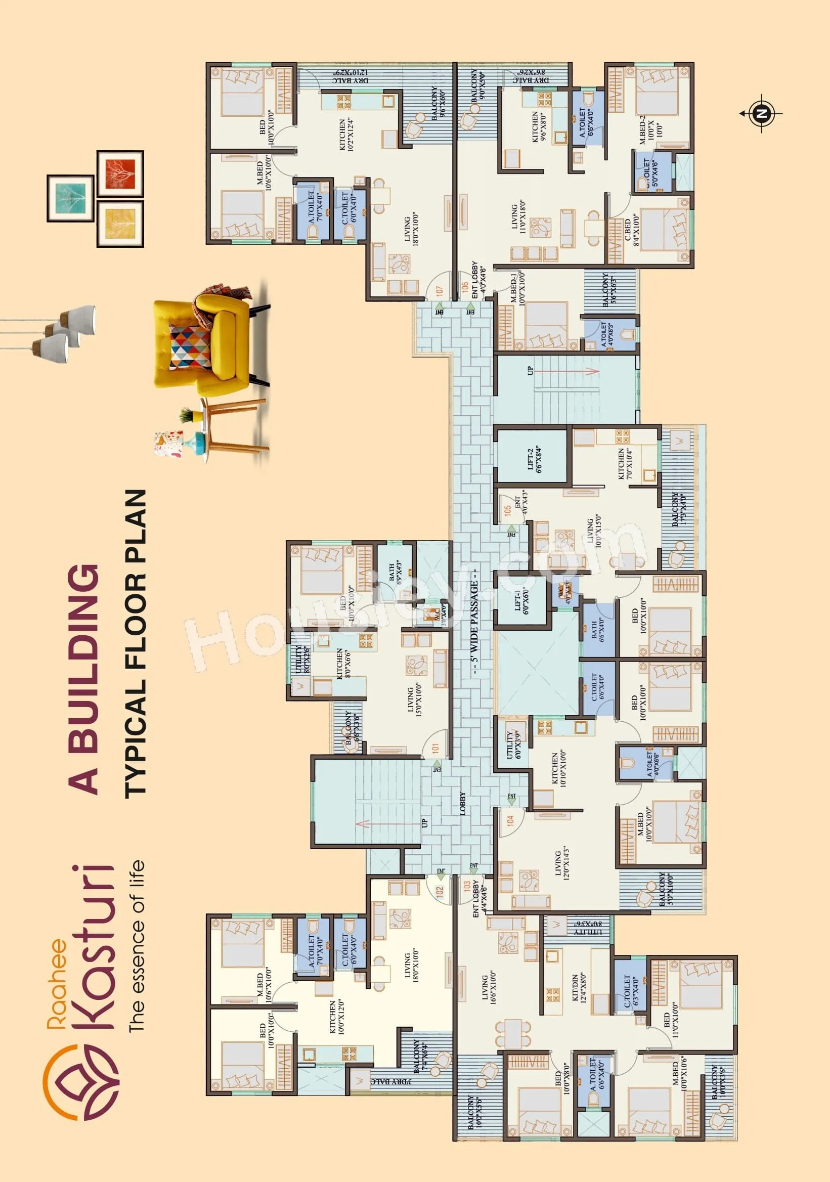Raahee Kasturi Floor plan 1