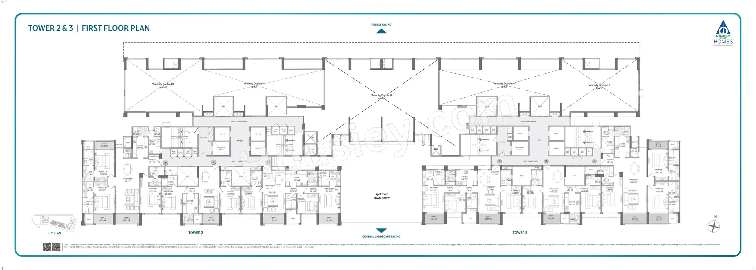 Raheja Galaxy Floor plan 1